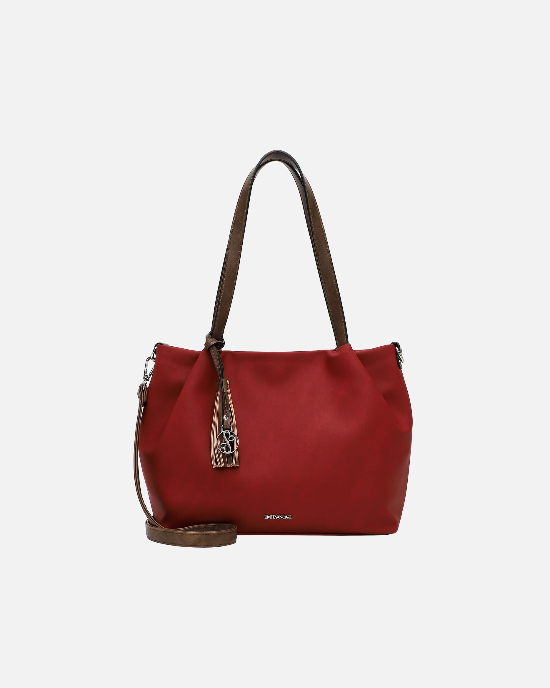 Shopper für Weiblich Emily & Noah Shopper E&N Elke bordo cognac 697