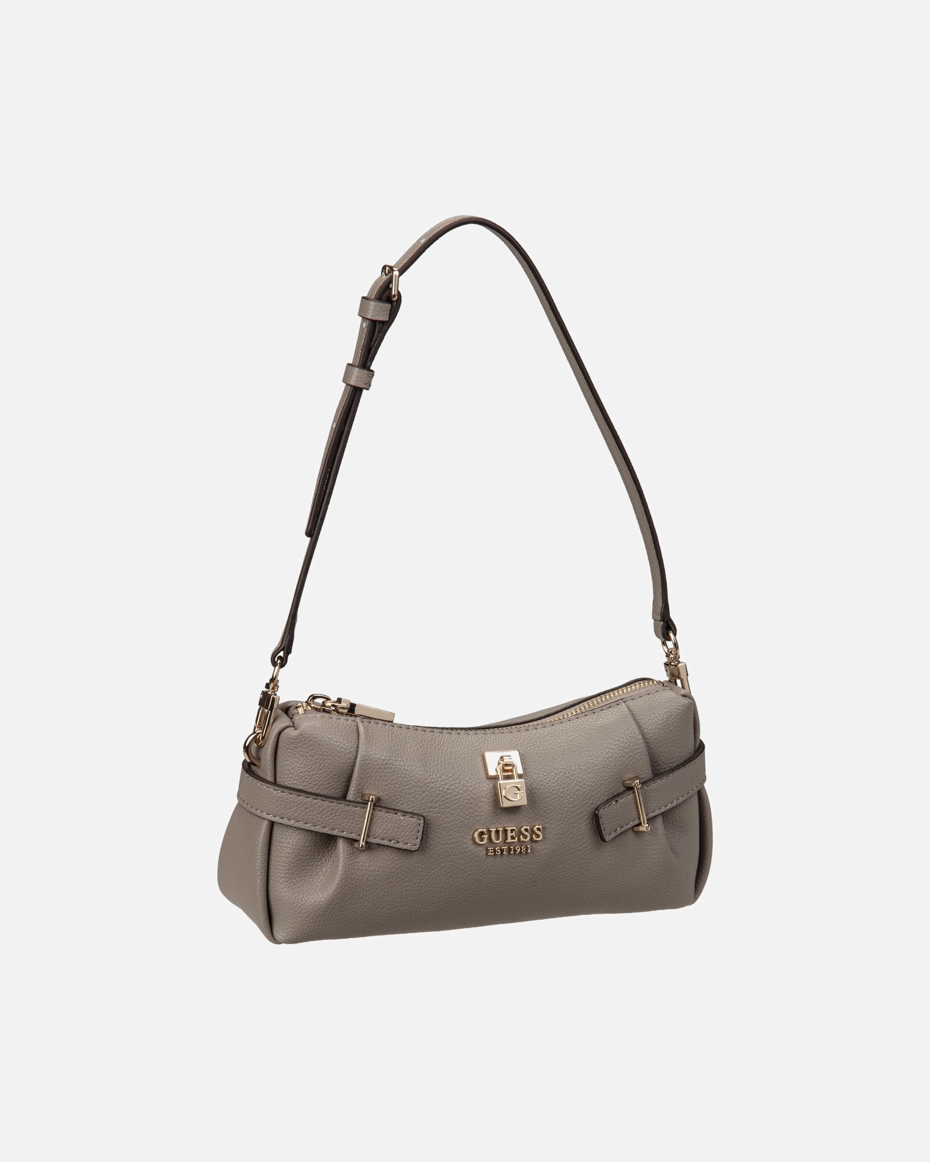 Handtasche für Weiblich GUESS Handtasche Yesba Mini Top Zip dark taupe
