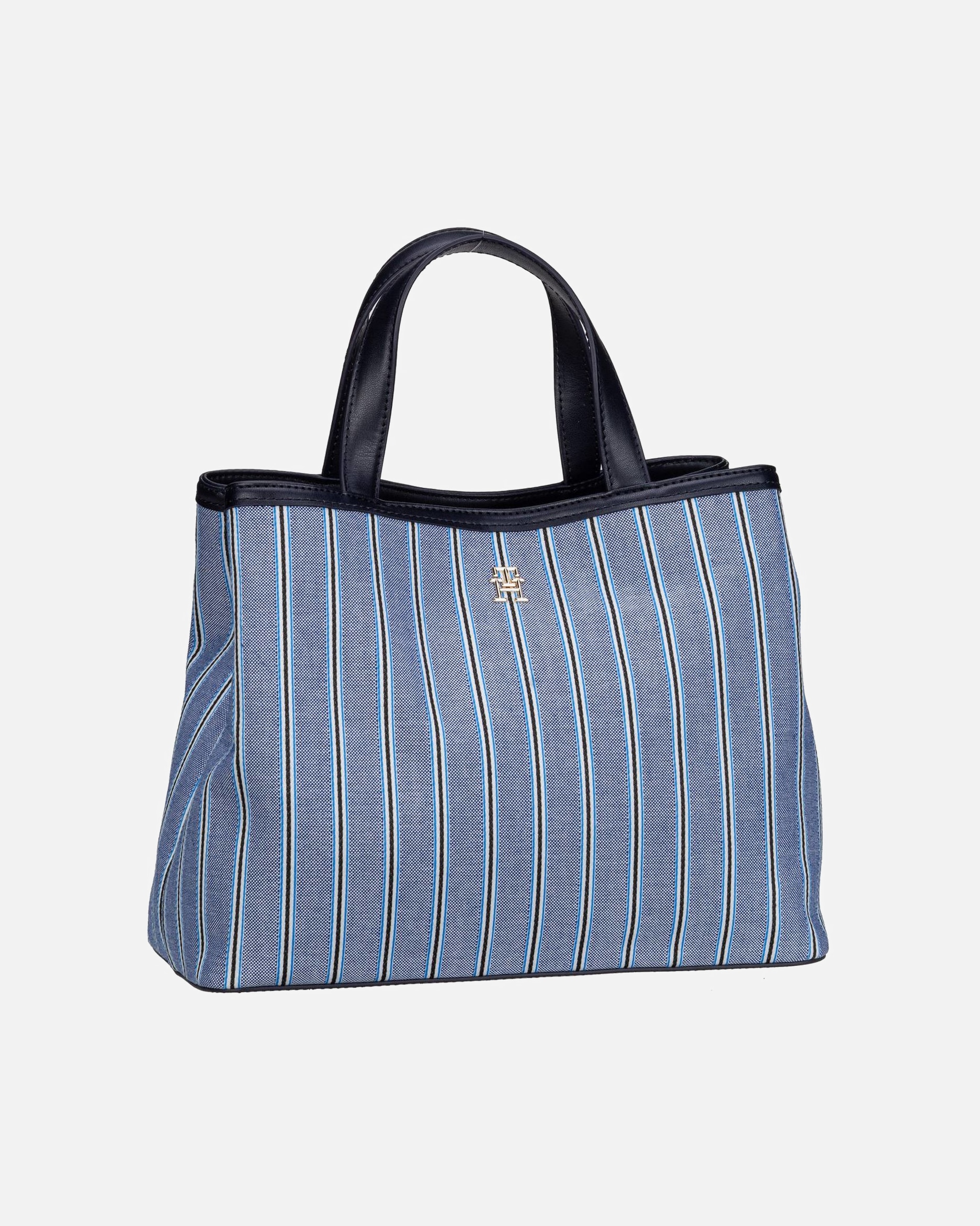 Handtasche für Weiblich Tommy Hilfiger Handtasche TH Spring Chic Stripes SP24 Space Blue Stripes