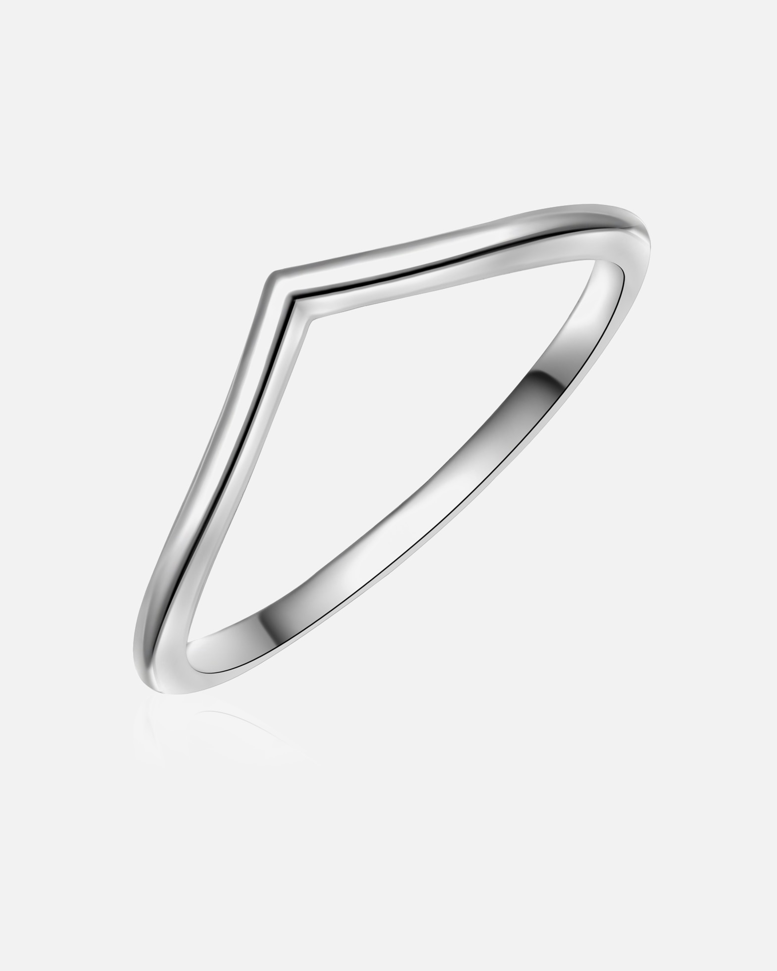 Ring für Weiblich Trilani Ring Herz aus Sterling Silber in silber 58