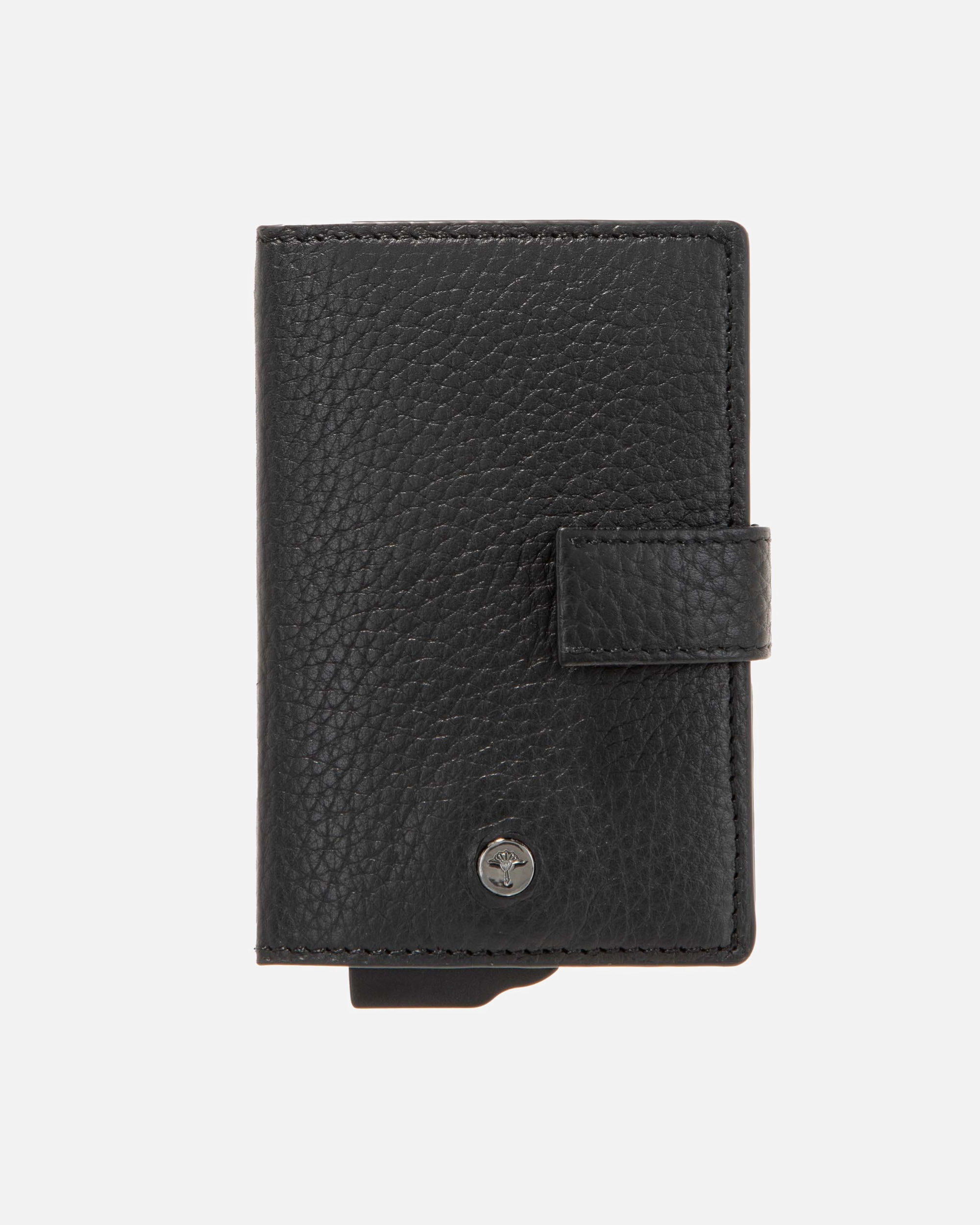 Portemonnaie für Männlich Geldbörse 'Cardona C-Two E-Cage sv8' Leder Schwarz