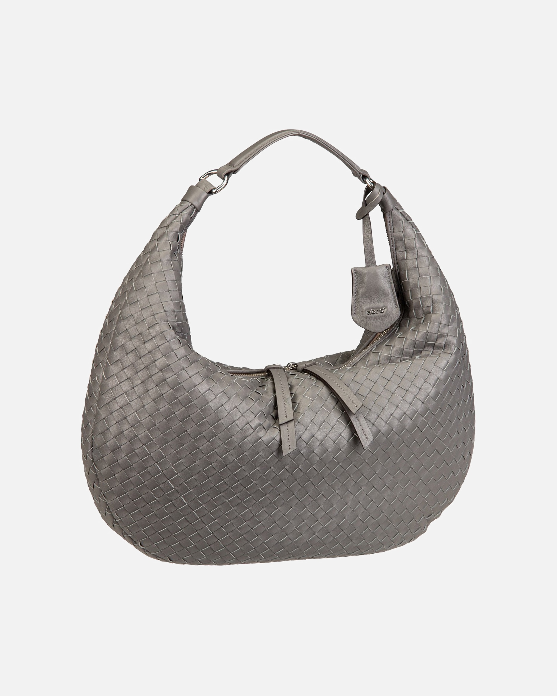 Handtasche für Weiblich abro Handtasche Nana Piuma Weaving Zinc