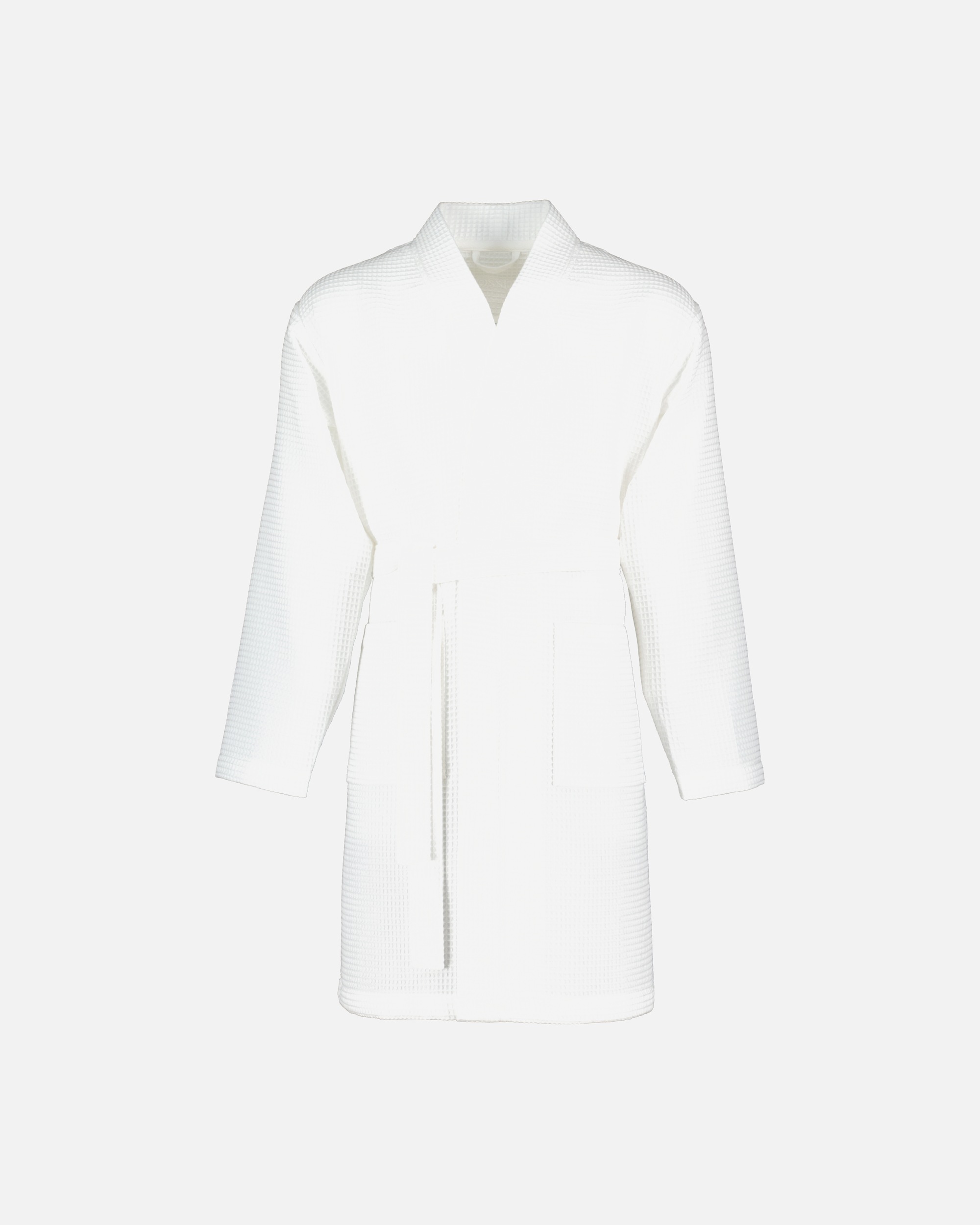 Bademantel für Unisex Vossen Bademäntel unisex Kurzmantel Rom weiß - 0300 XS