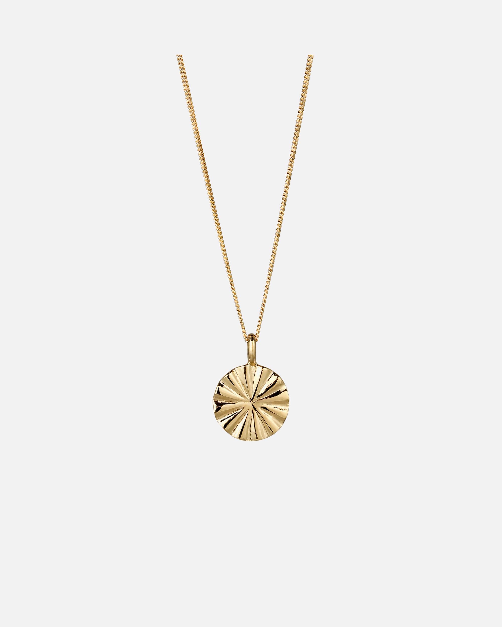 Halskette für Weiblich Elli Symbol Sonne Rund 925 Sterling Silber goldfarben