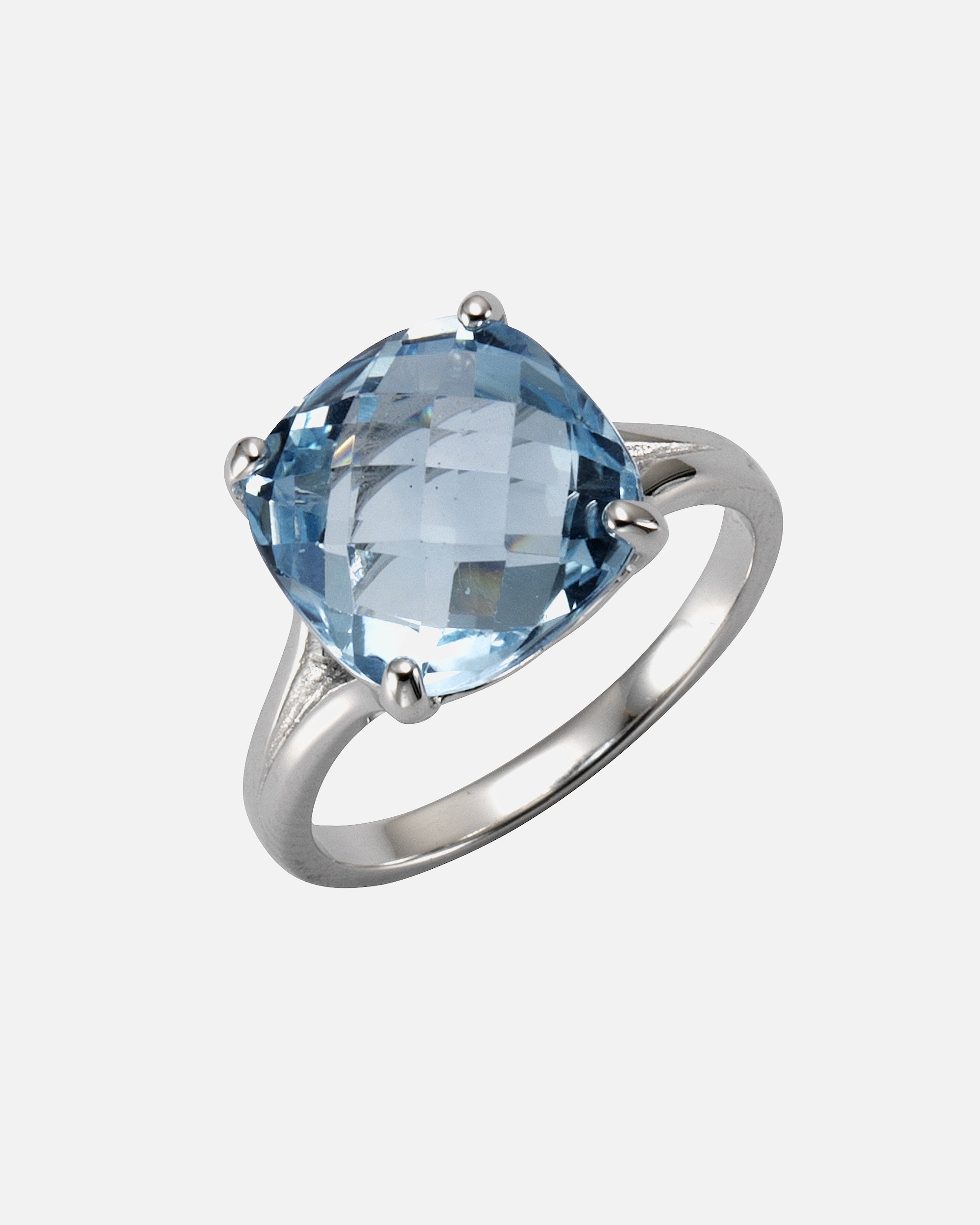Ring für Weiblich Zeeme Ring 925/- Sterling Silber Blautopas beh. blau 056 (17,8)