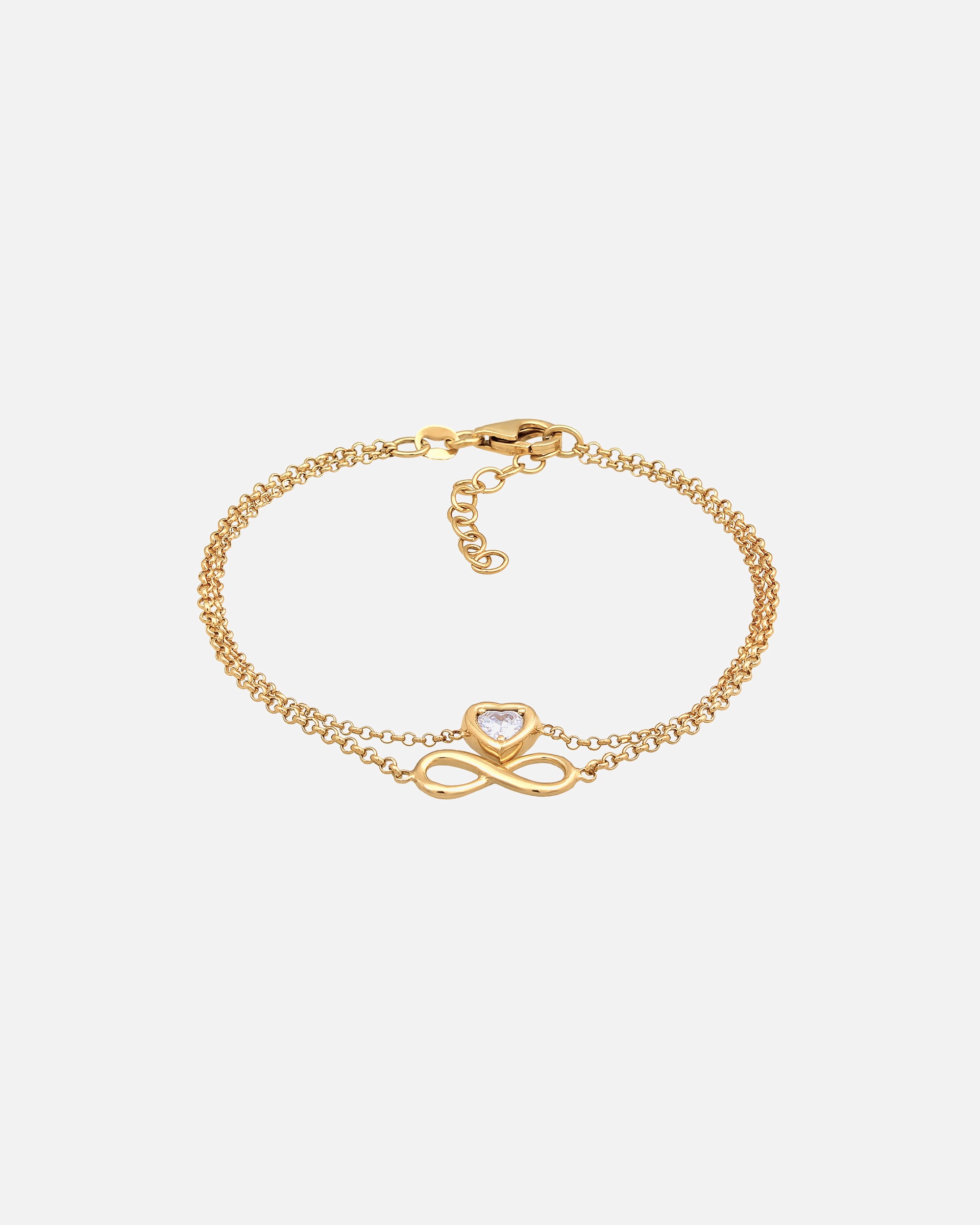 Armband für Weiblich Elli Elli Armband Layer Infinity Herz Unendlichkeit 925 Silber 1 Stück