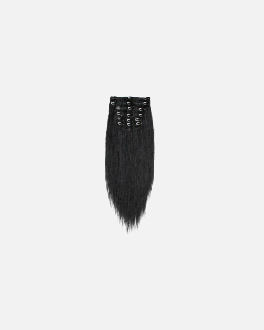 Extensions für Unisex Fashiongirl Fashiongirl Clip On Extensions - 50 cm - #4/27 Braun/Mittelblond Mix #1 Schwarz - 65 cm
