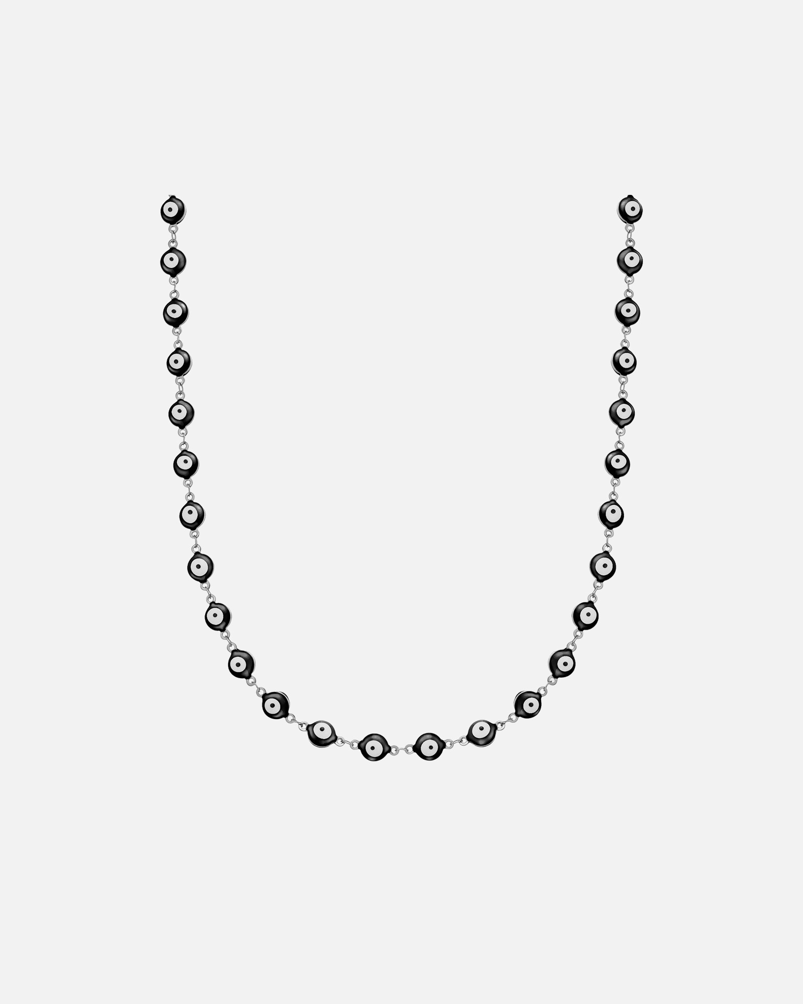 Halskette für Männlich Halskette Allsehendes Auge aus Edelstahl in silber 50 cm