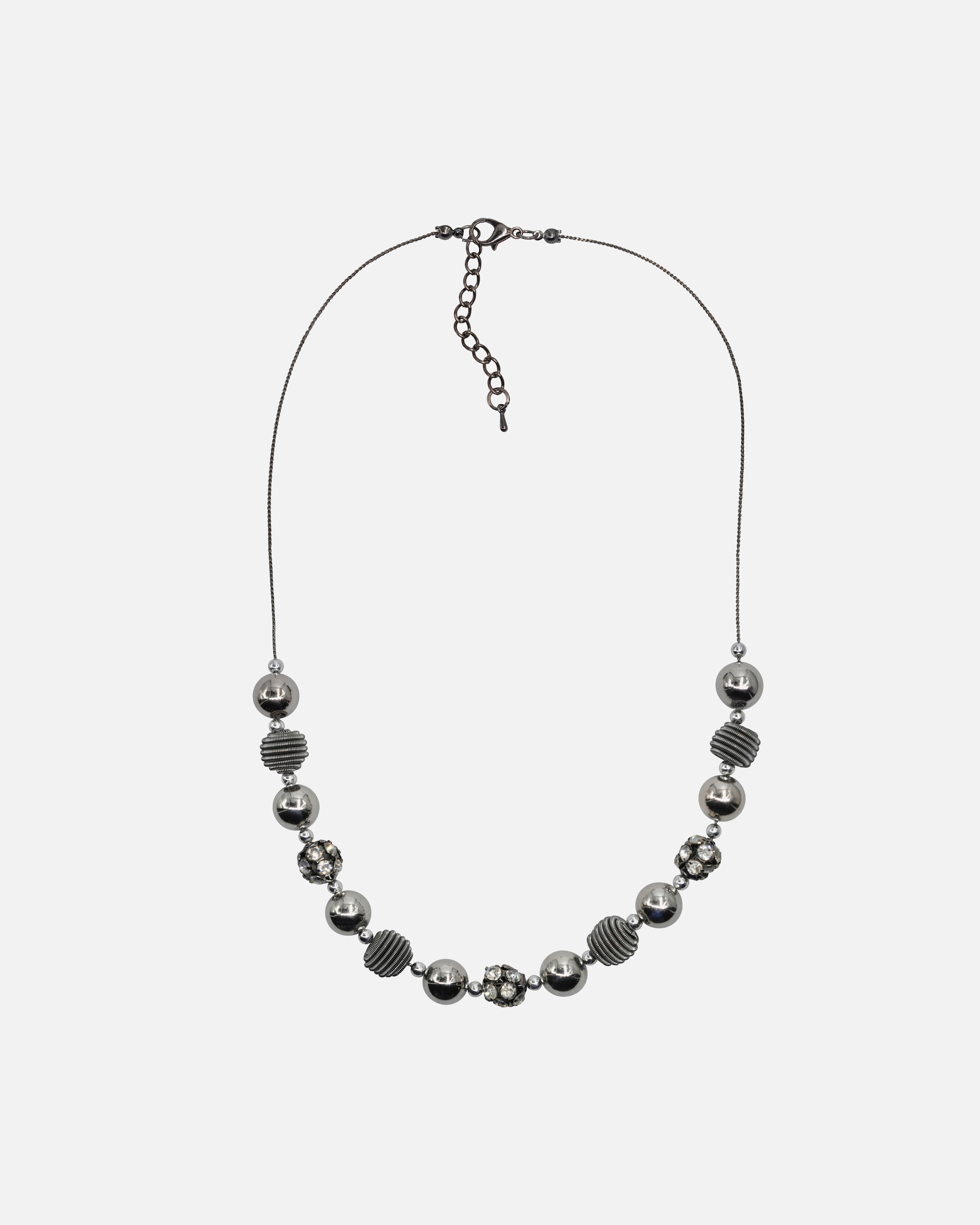 Halskette für Weiblich Steuer Collier Metall Glasstein 57,0cm