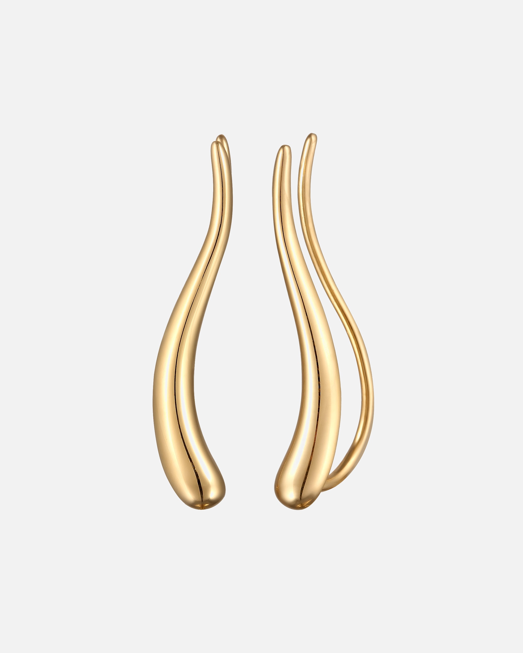 Ohrringe für Weiblich Elli Earclimber Ohrklemme Geschwungen 925 Silber 1 Stück