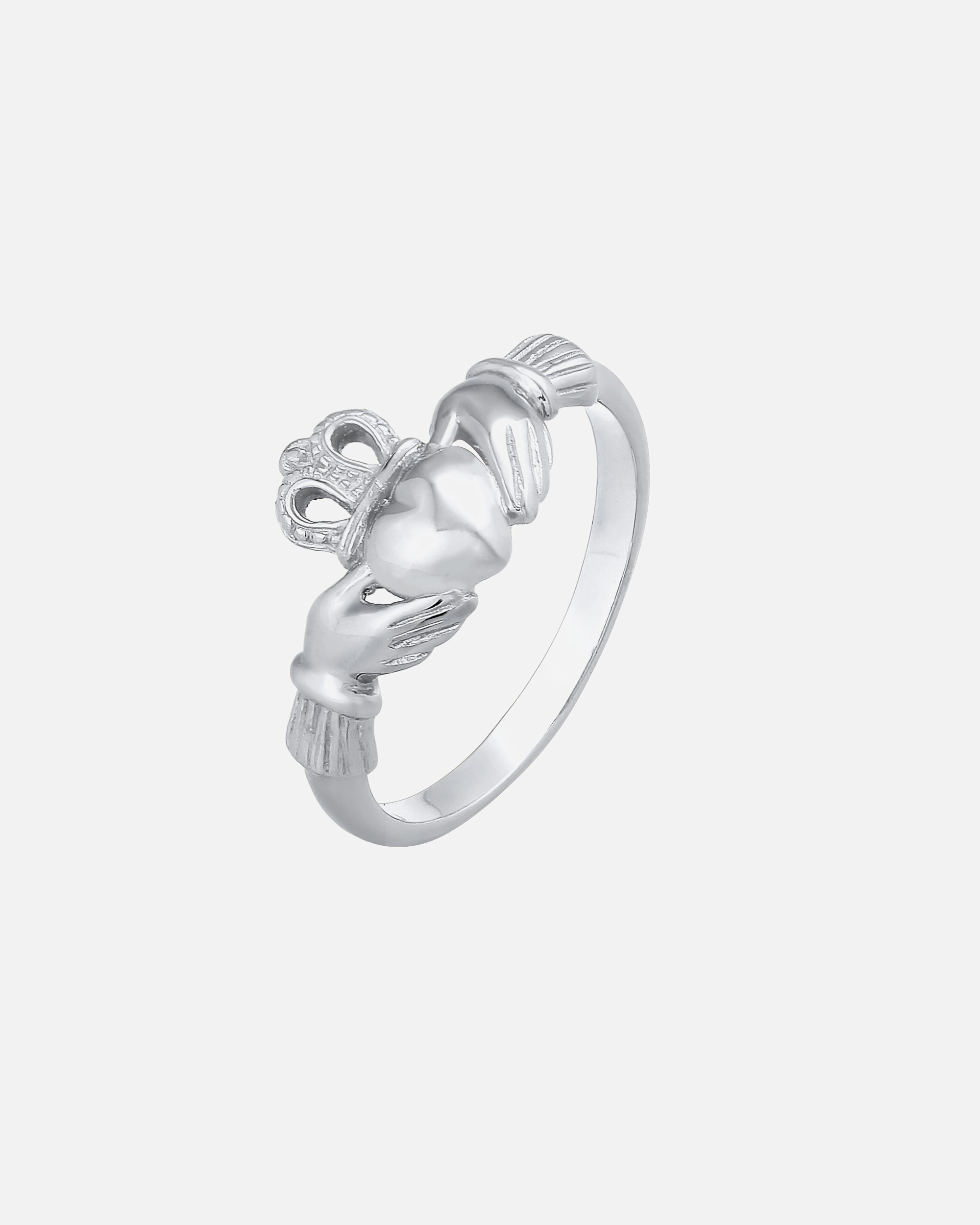Ring für Weiblich Elli Claddagh Herz Krone Königlich 925 Silber 56