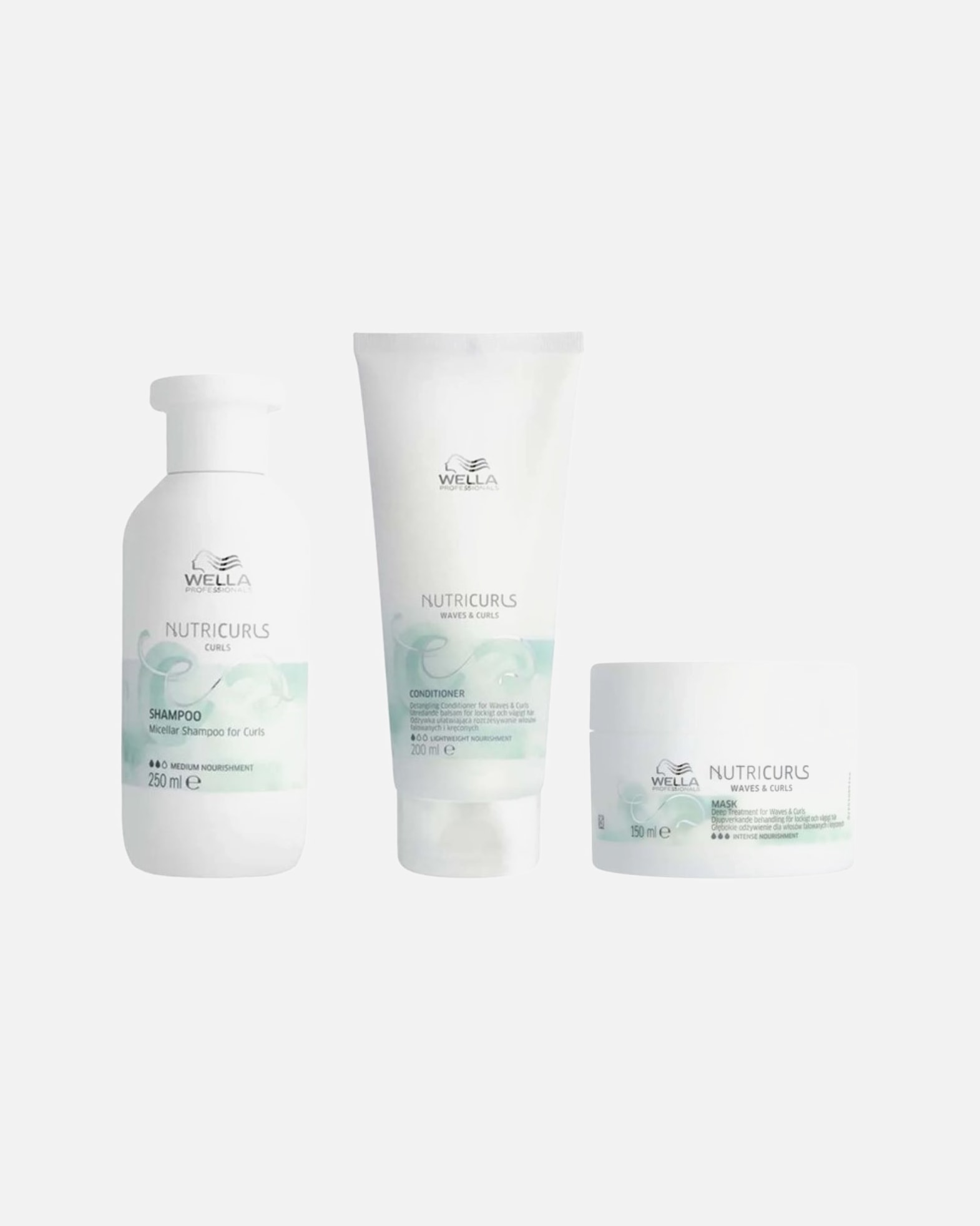 Haarpflegeset für Weiblich Wella Nutricurls Bundle Maske 1 Stück