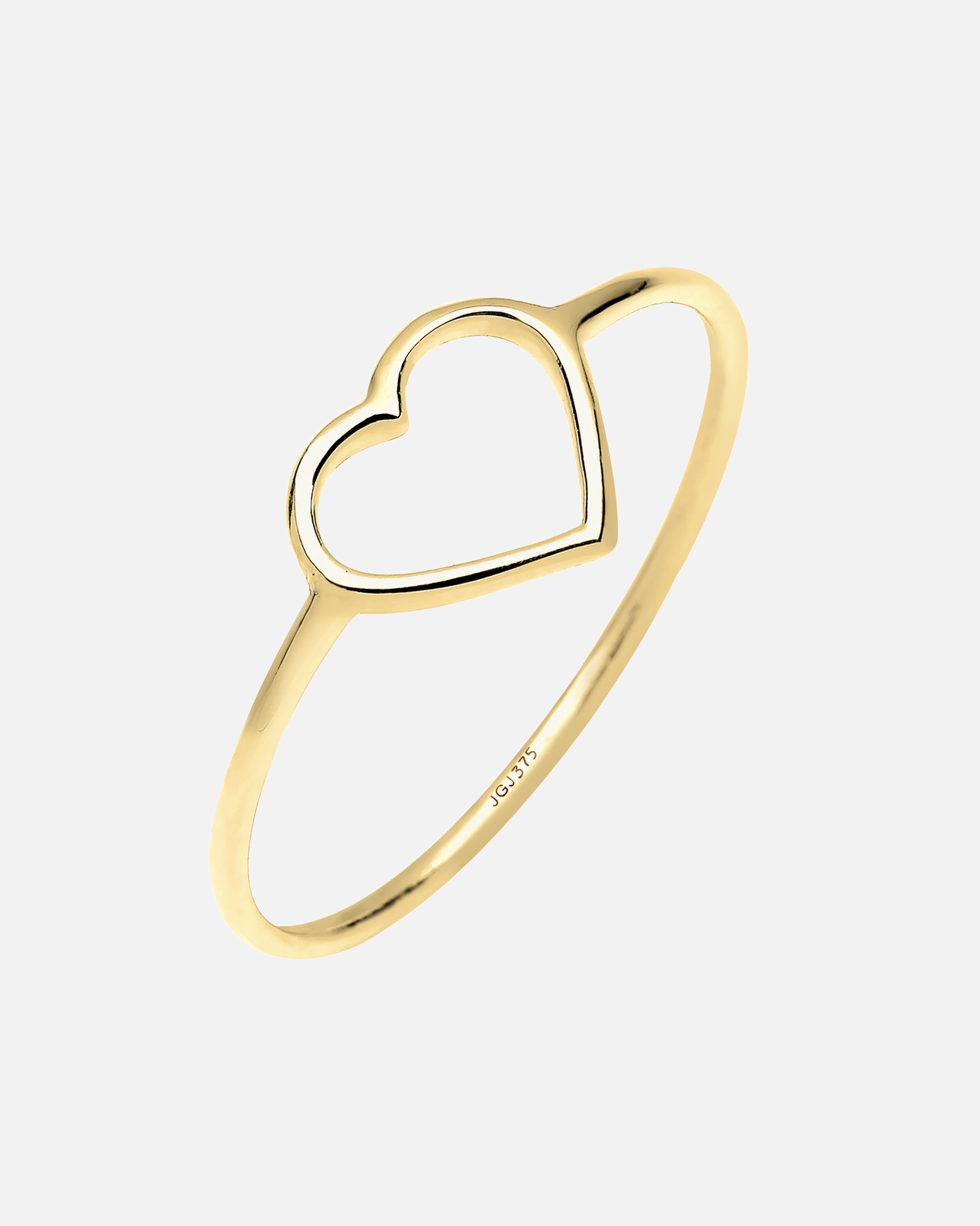 Ring für Weiblich Elli PREMIUM Herz Trendsymbol Filigran 375 Gelbgold 54