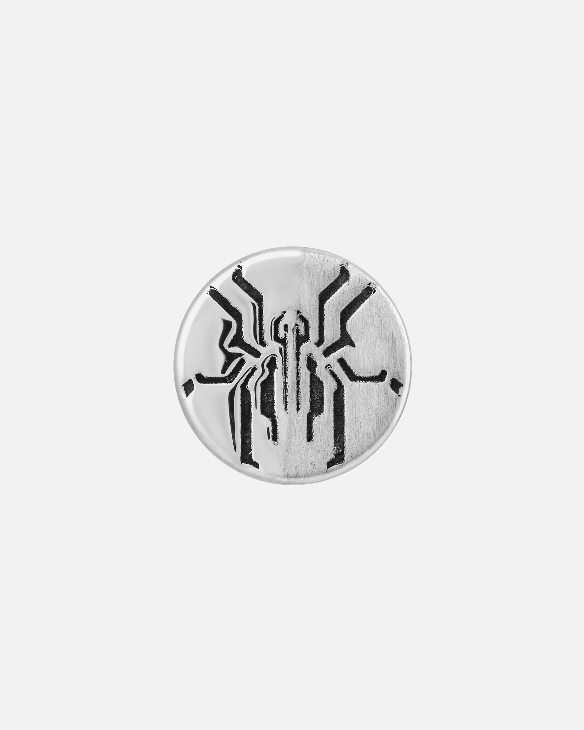 Ohrringe für Männlich caï Single Ohrstecker Silber 925 rhodiniert Spinne 925/- Sterling Silber ohne Stein weiß