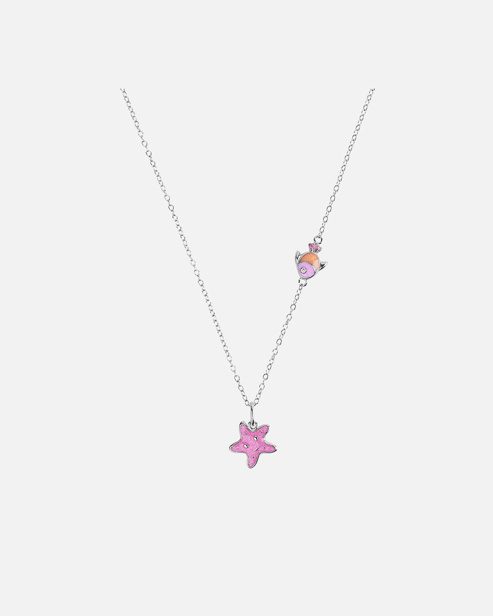 Kinder-Accessoire für Weiblich Kette mit Anhänger Silber