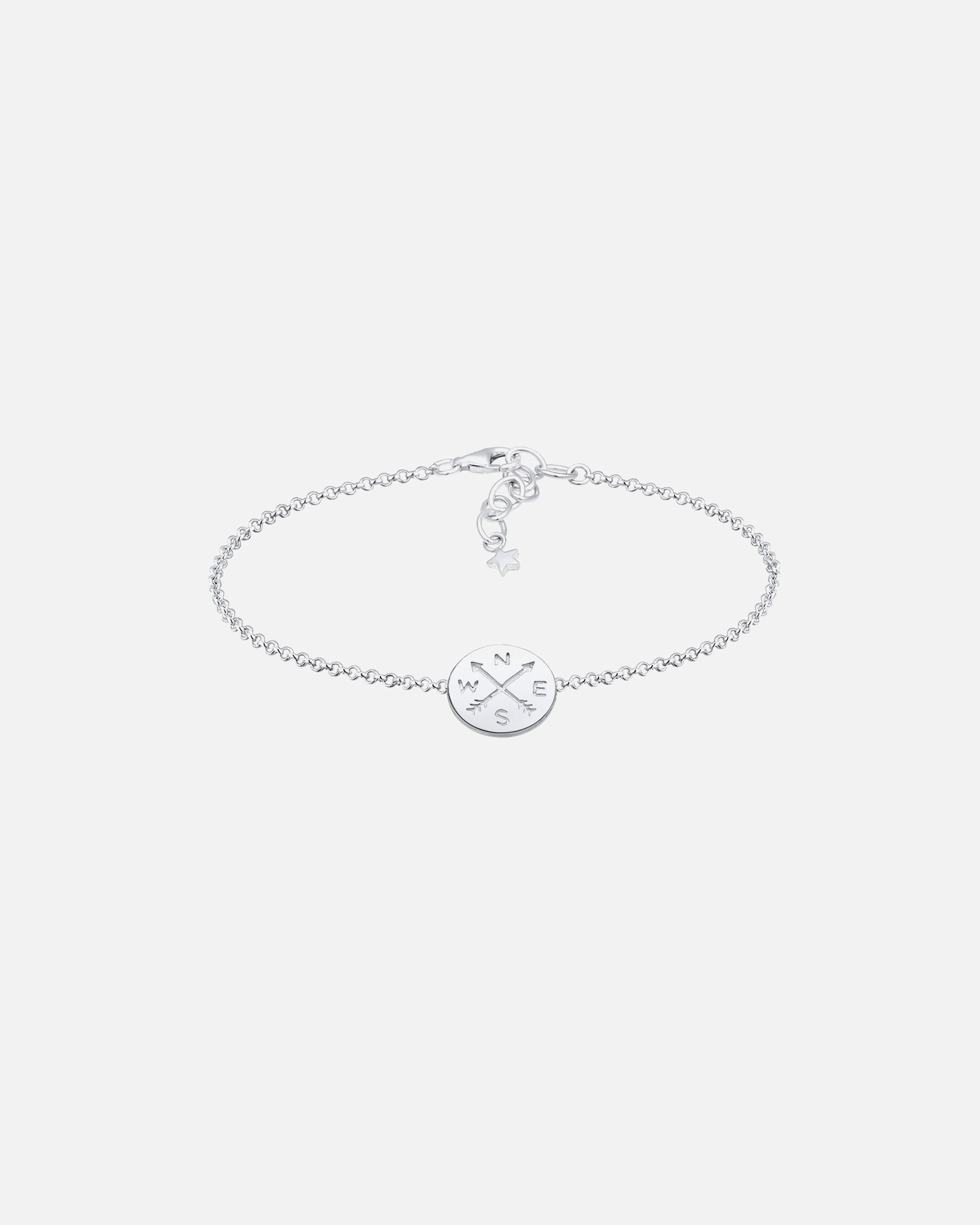 Armband für Weiblich Elli Elli Armband Kompass Wanderlust Reise Talisman Trend 925 Silber 1 Stück