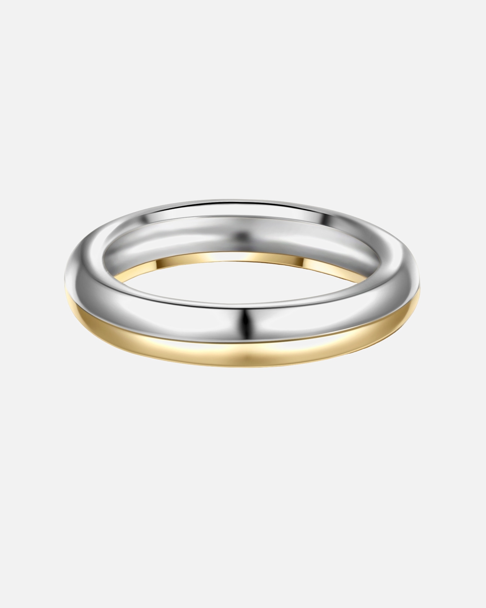 Ring für Weiblich Glanzstücke München Ring Sterling Silber in Silber/Gelbgold 48