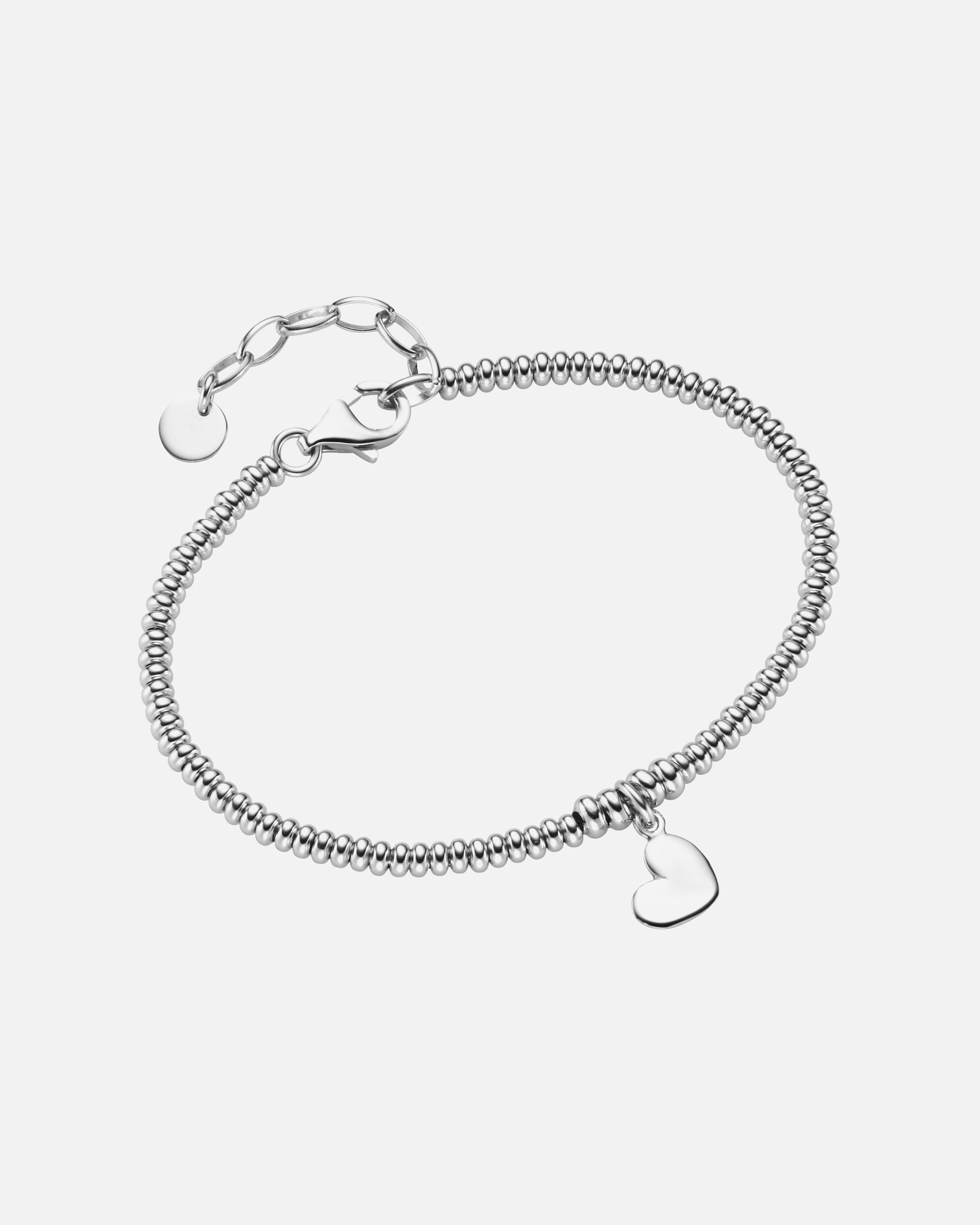 Armband für Weiblich Smart Jewel Armband Herz-Anhänger, Silber 925 19 cm