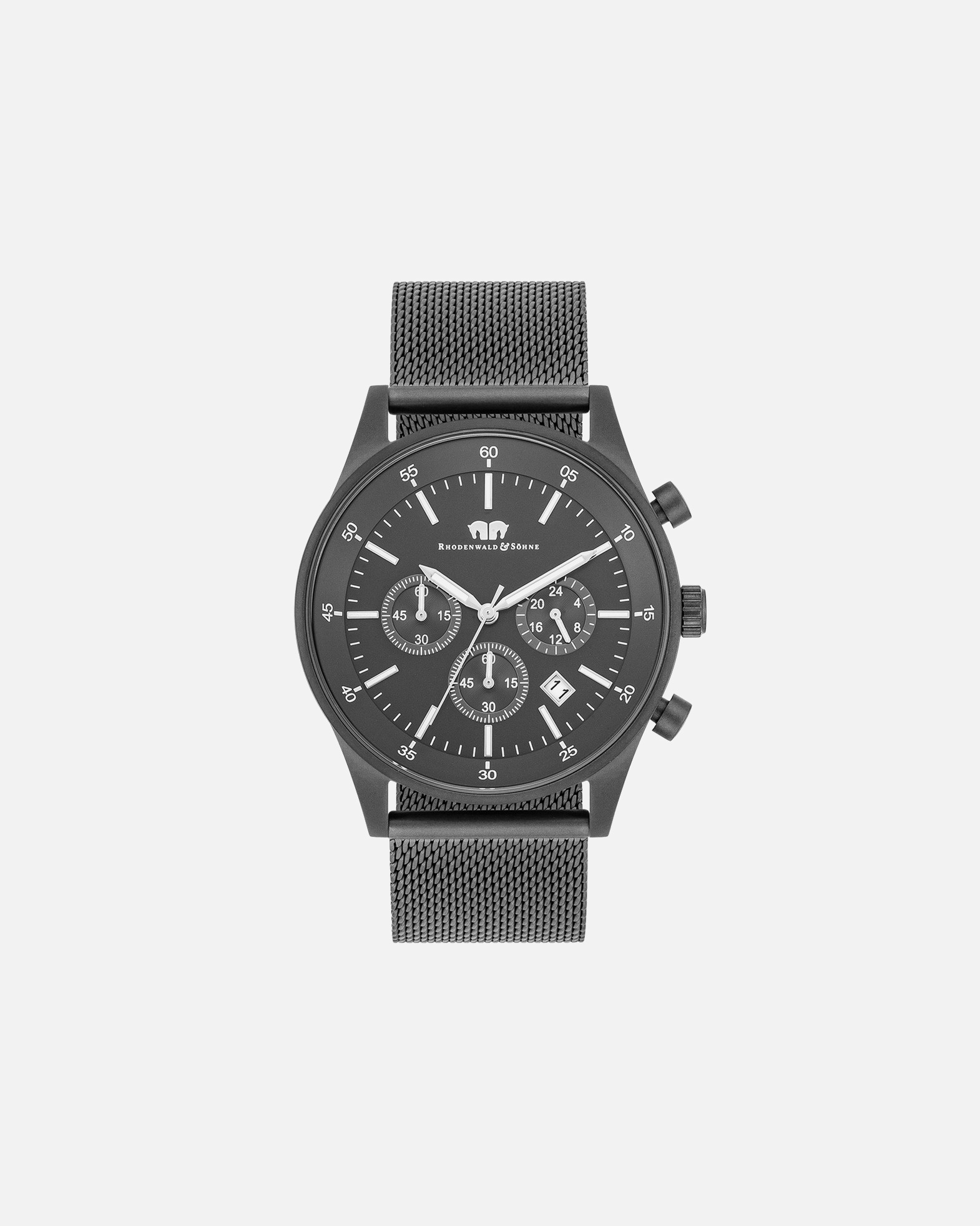 Uhr für Männlich Rhodenwald & Söhne Armband-Uhr Goodwill aus Edelstahl in grau 1 Stück