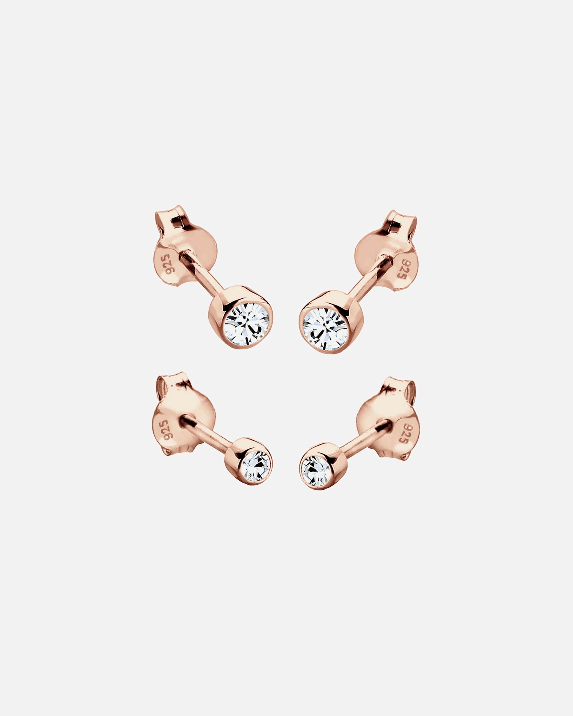 Ohrringe für Weiblich Elli Elli Ohrringe Set Basic 925 Silber, mit Kristallen von Swarovski® 1 Stück