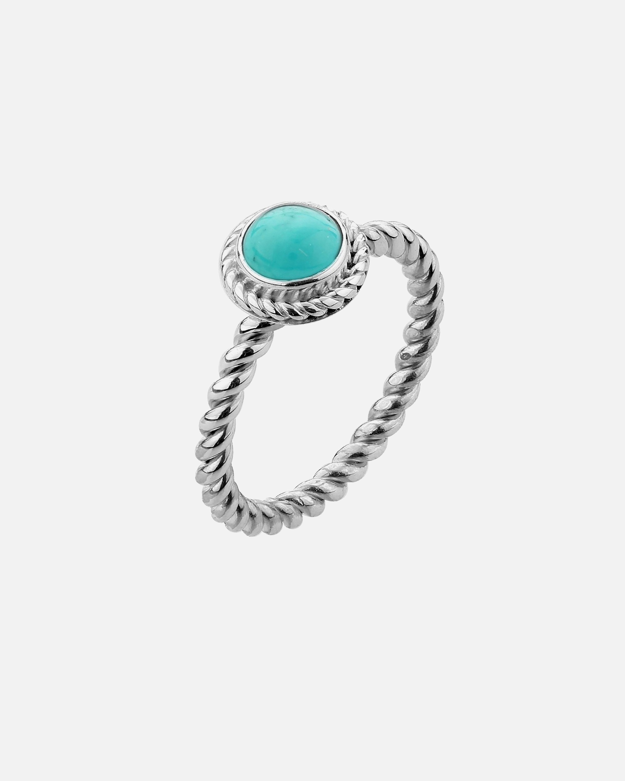 Ring für Weiblich Nenalina Howlith Geburtsstein Dezember Boho 925 Silber 52