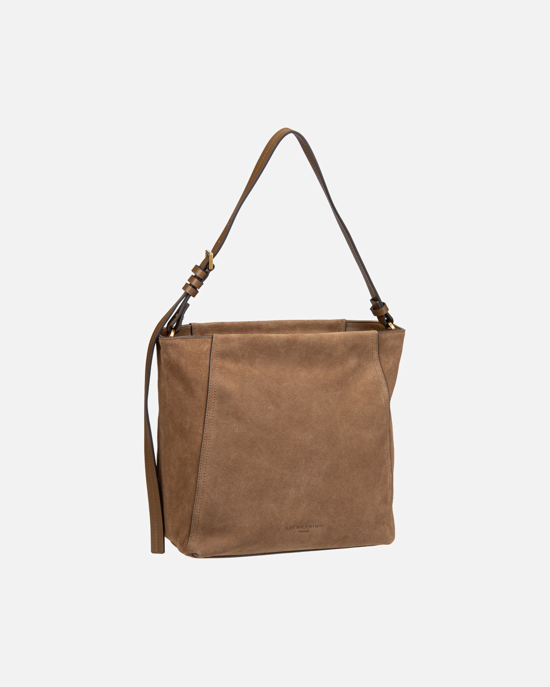 Handtasche für Weiblich Liebeskind Handtasche Chudy Hobo M Hydro Suede Safari