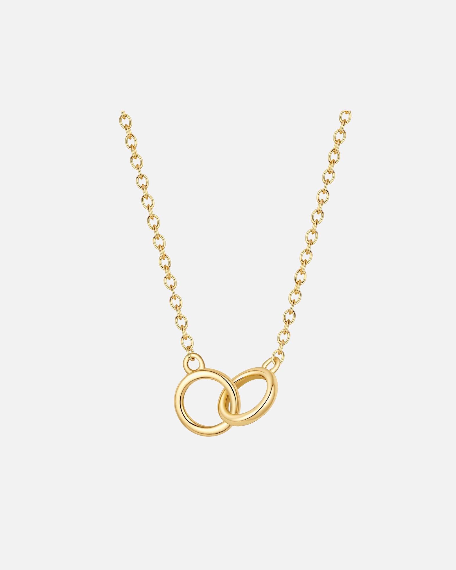 Halskette für Weiblich Halskette aus Sterling Silber in gelbgold 40,0 cm Basiskette + 5,0 cm Verlängerung