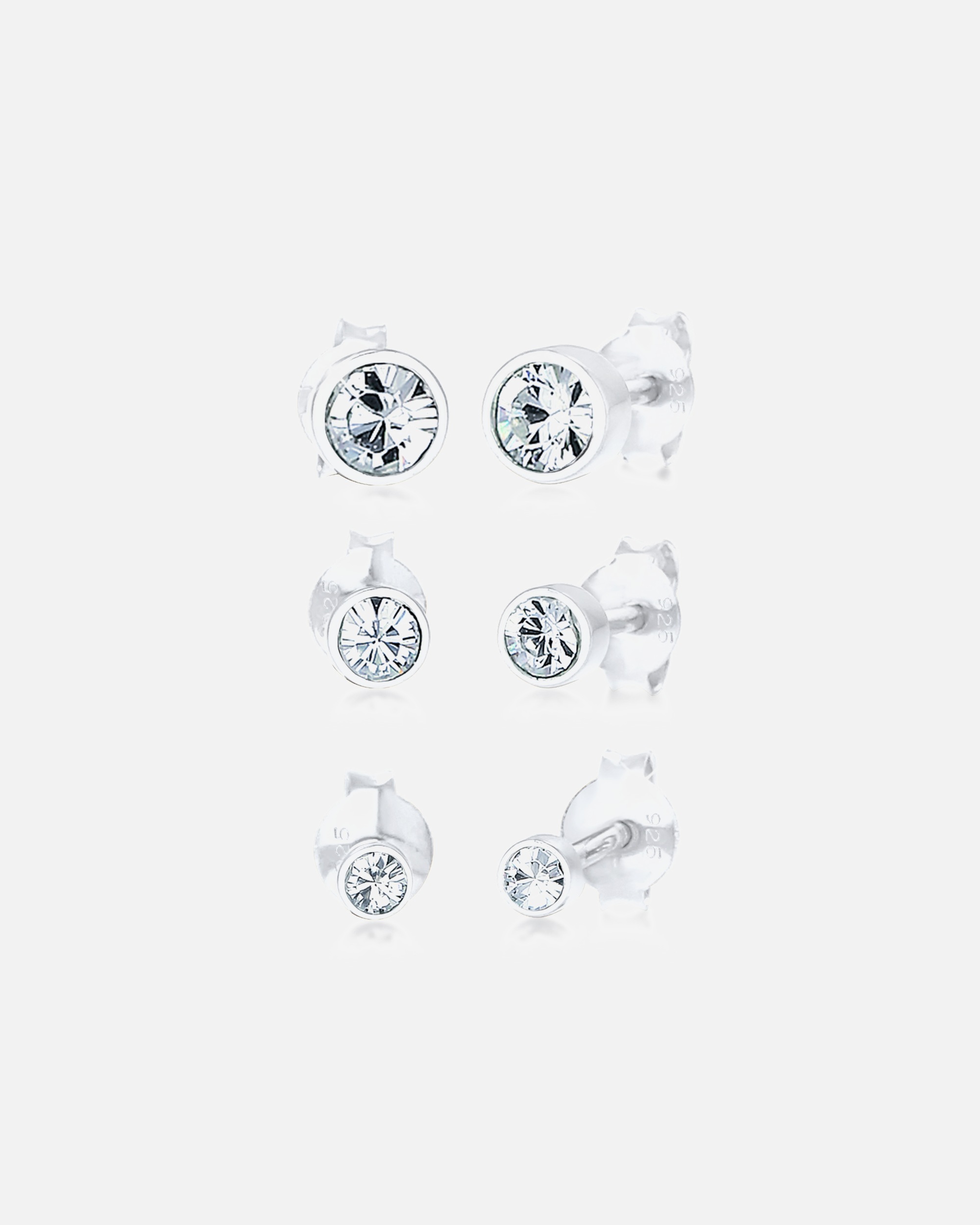 Ohrringe für Weiblich Elli Stecker 925 Silber, mit Kristallen von Swarovski® 1 Stück