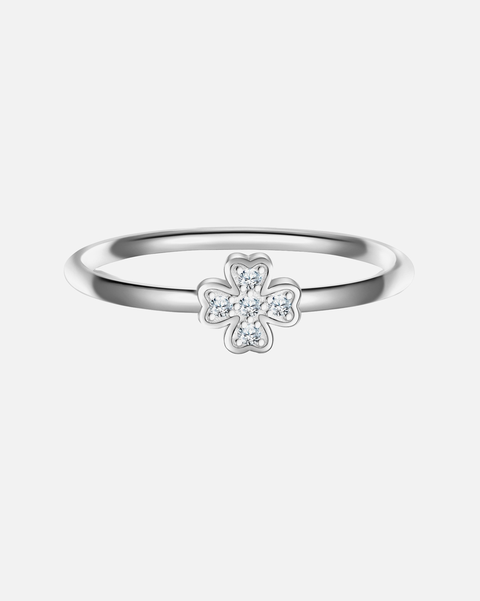 Ring für Weiblich Glanzstücke München Ring Sterling Silber Zirkonia weiß 48