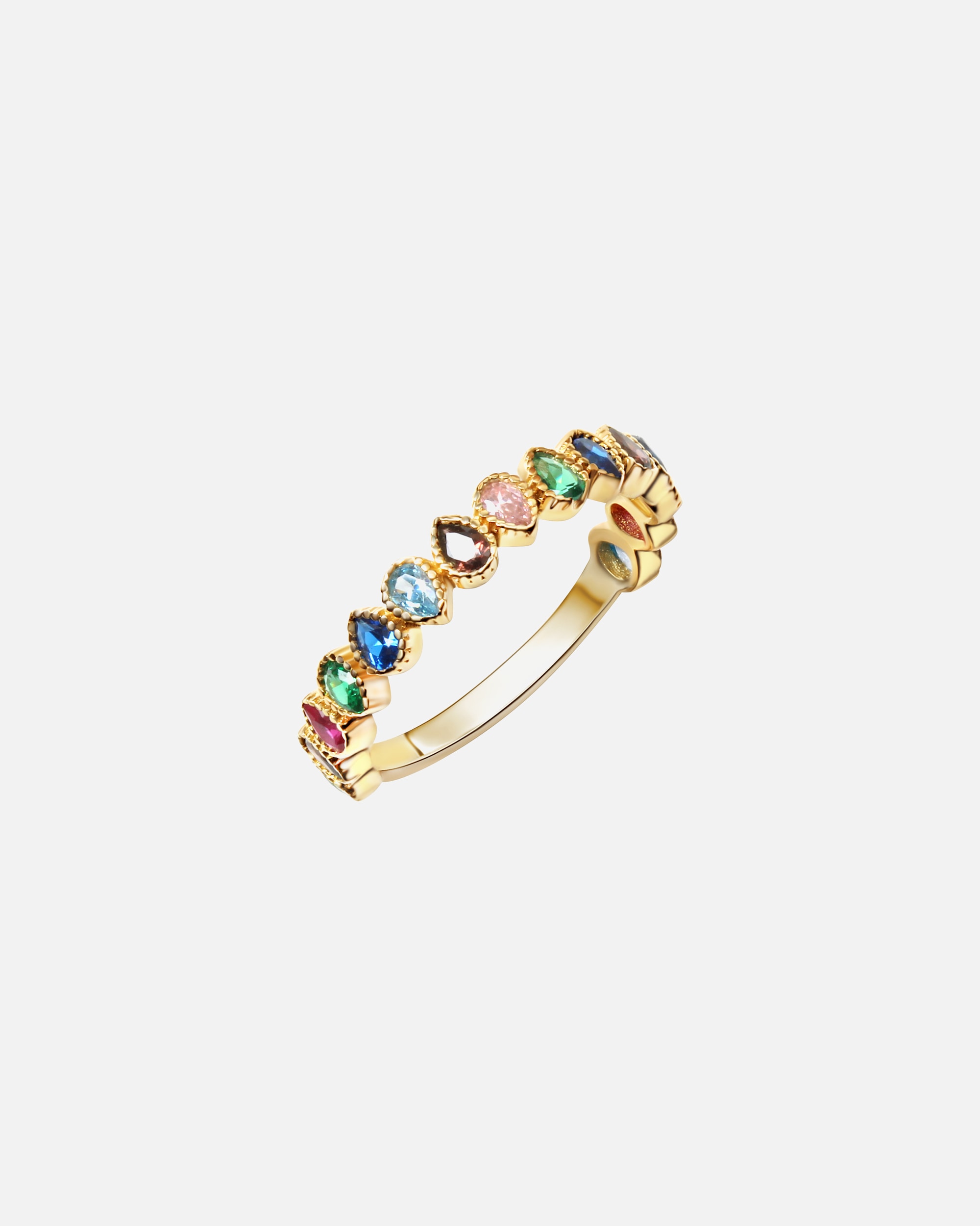 Ring für Weiblich Fascination by Ellen K. Ring 375/- Gold Zirkonia bunt 052 (16,6)