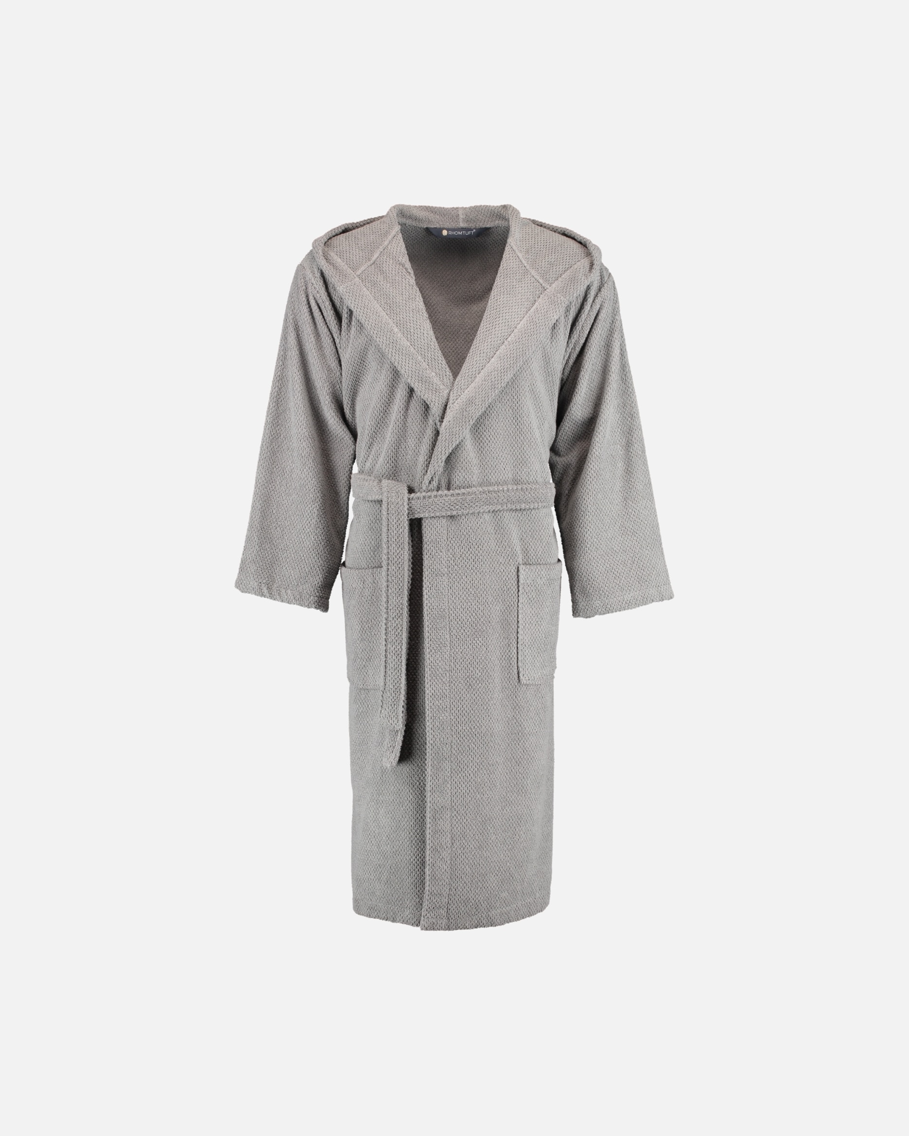 Bademantel für Unisex Rhomtuft Rhomtuft Bademäntel unisex Kapuze Baronesse kiesel - 85 L