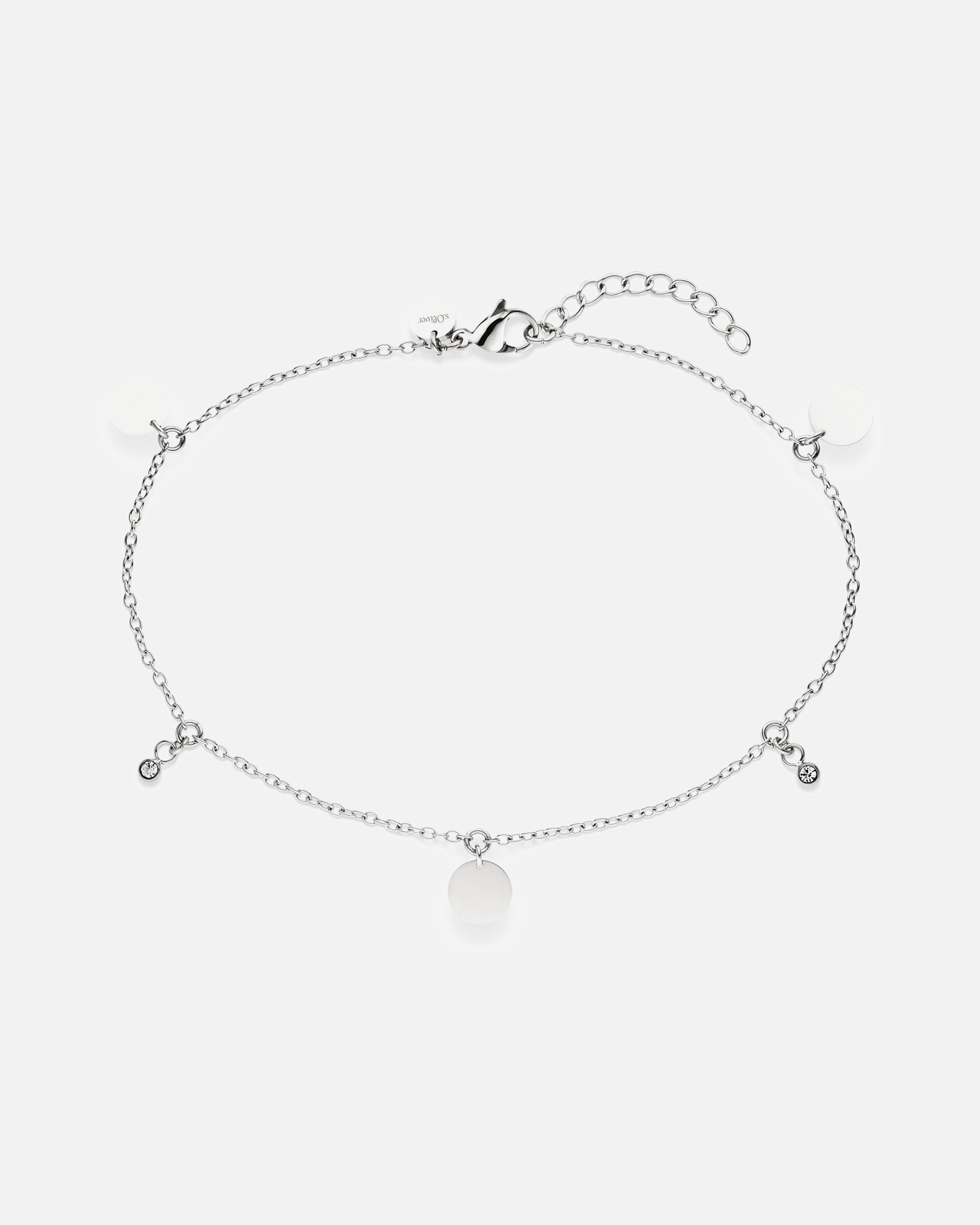 Fußschmuck für Weiblich s.Oliver Fußkette Edelstahl silber