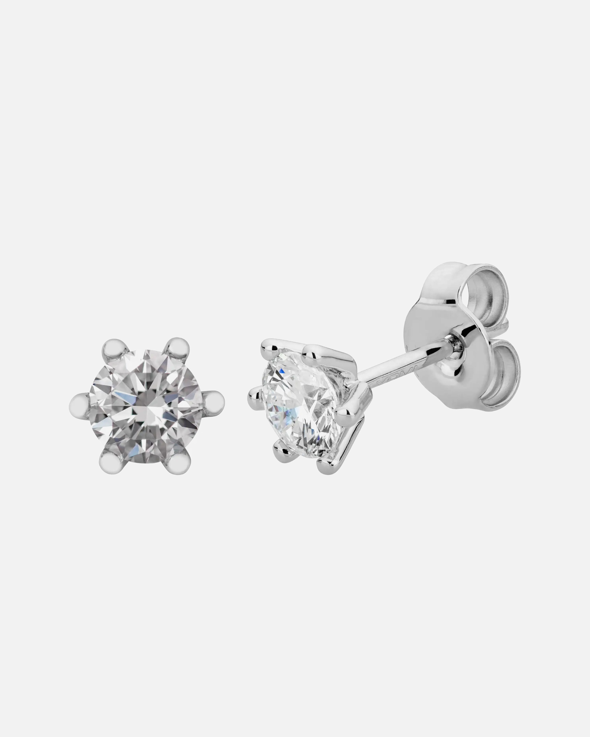 Ohrringe für Weiblich Ohrstecker 585/- Gold Diamant Lab Grown weiß 0,75ct. weiß