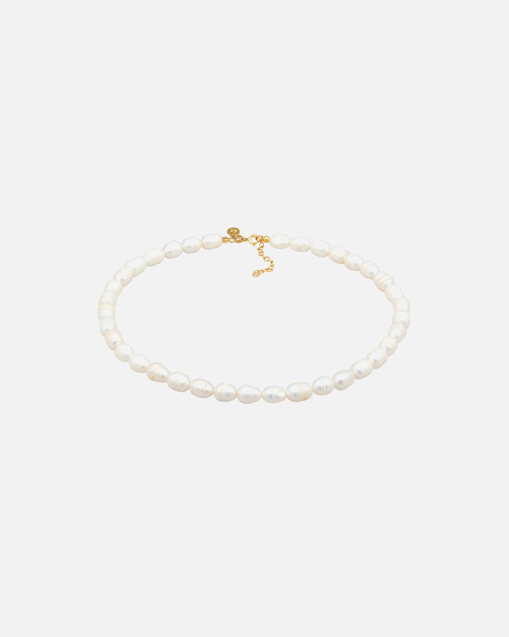 Halskette für Weiblich Elli PREMIUM Barock Süßwasserperle Choker 925 Silber 1 Stück