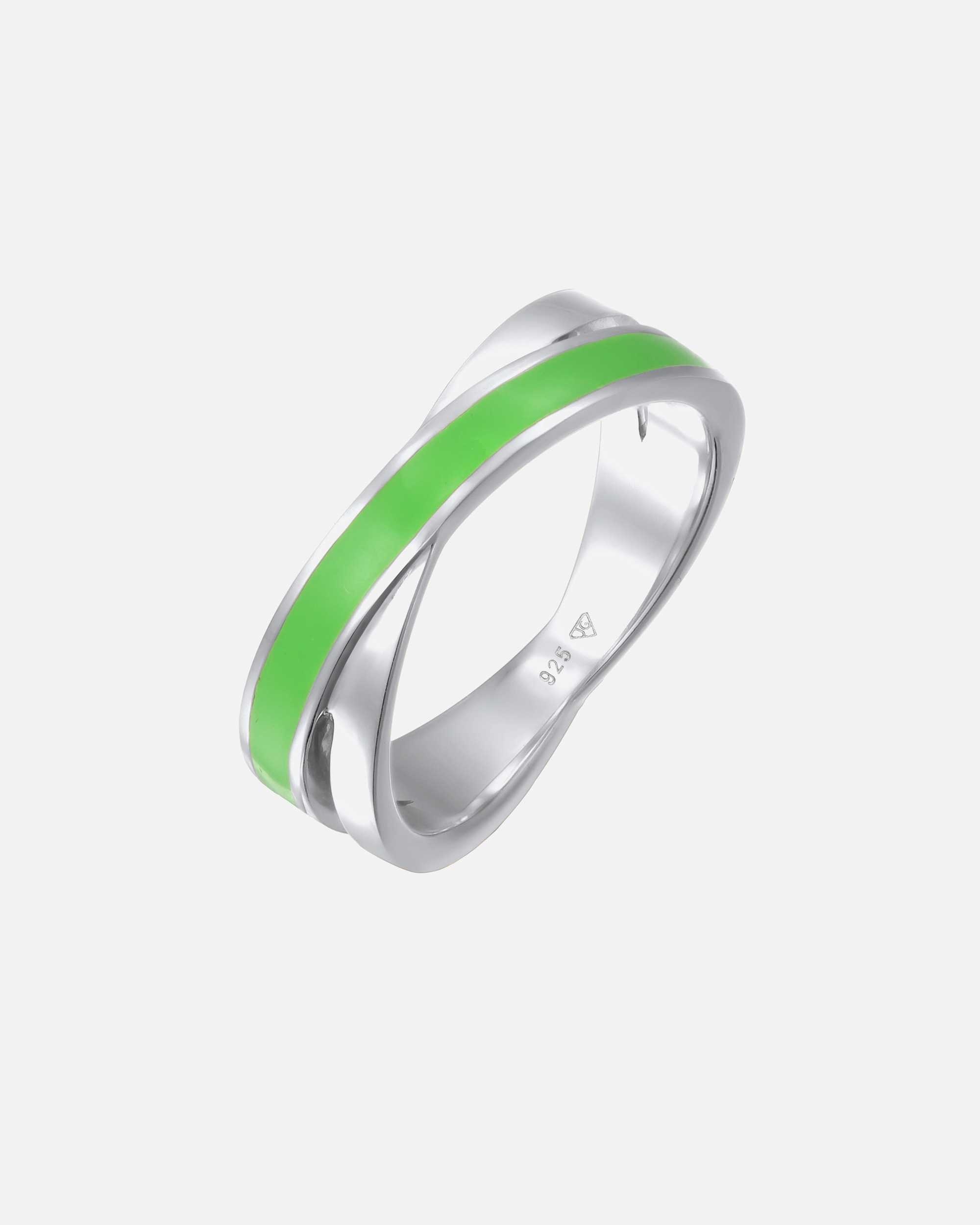 Ring für Weiblich Elli Wickelring Emaille 925 Sterling Silber 62