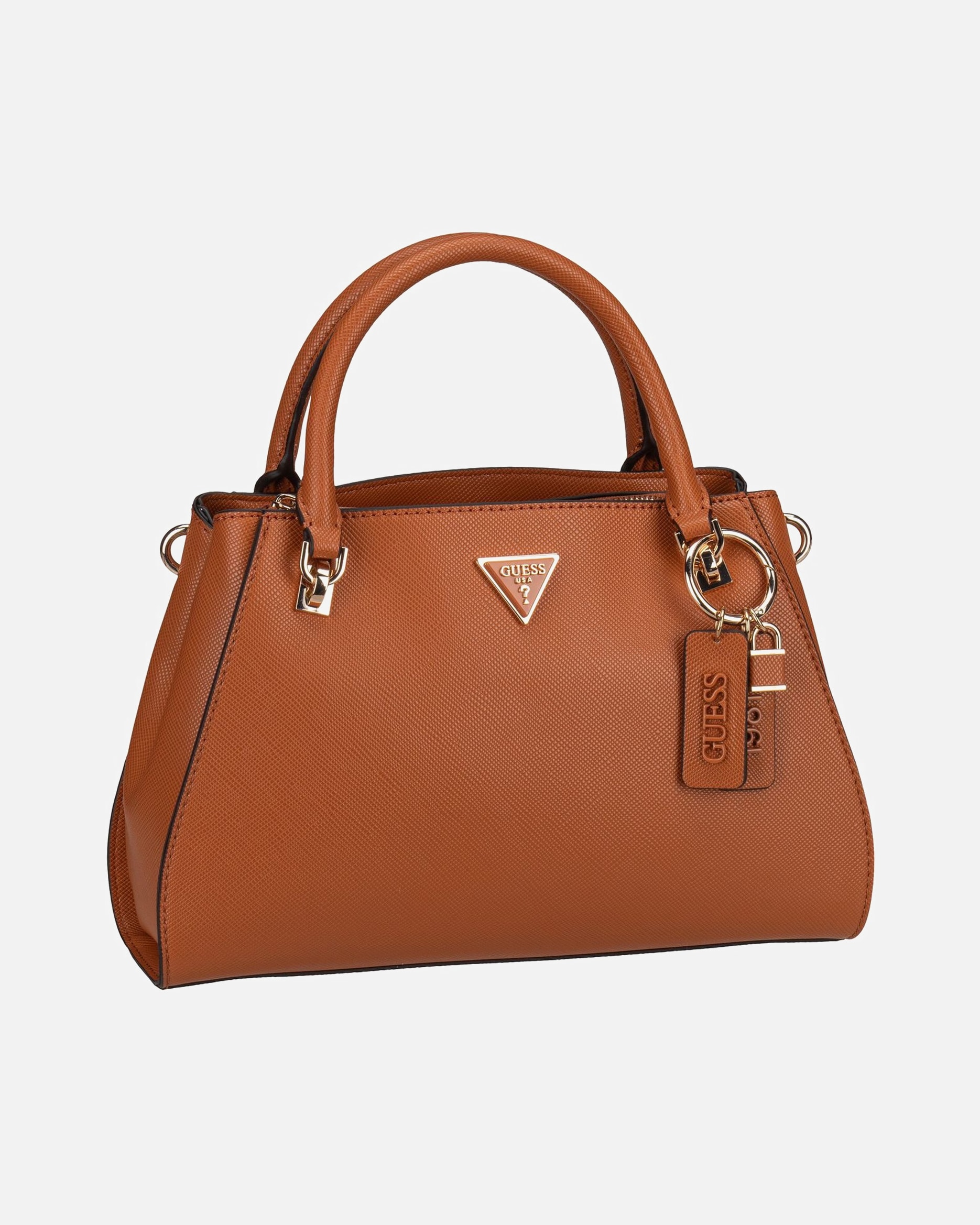 Handtasche für Weiblich GUESS Handtasche Noelle II Luxury SAT Light Cognac