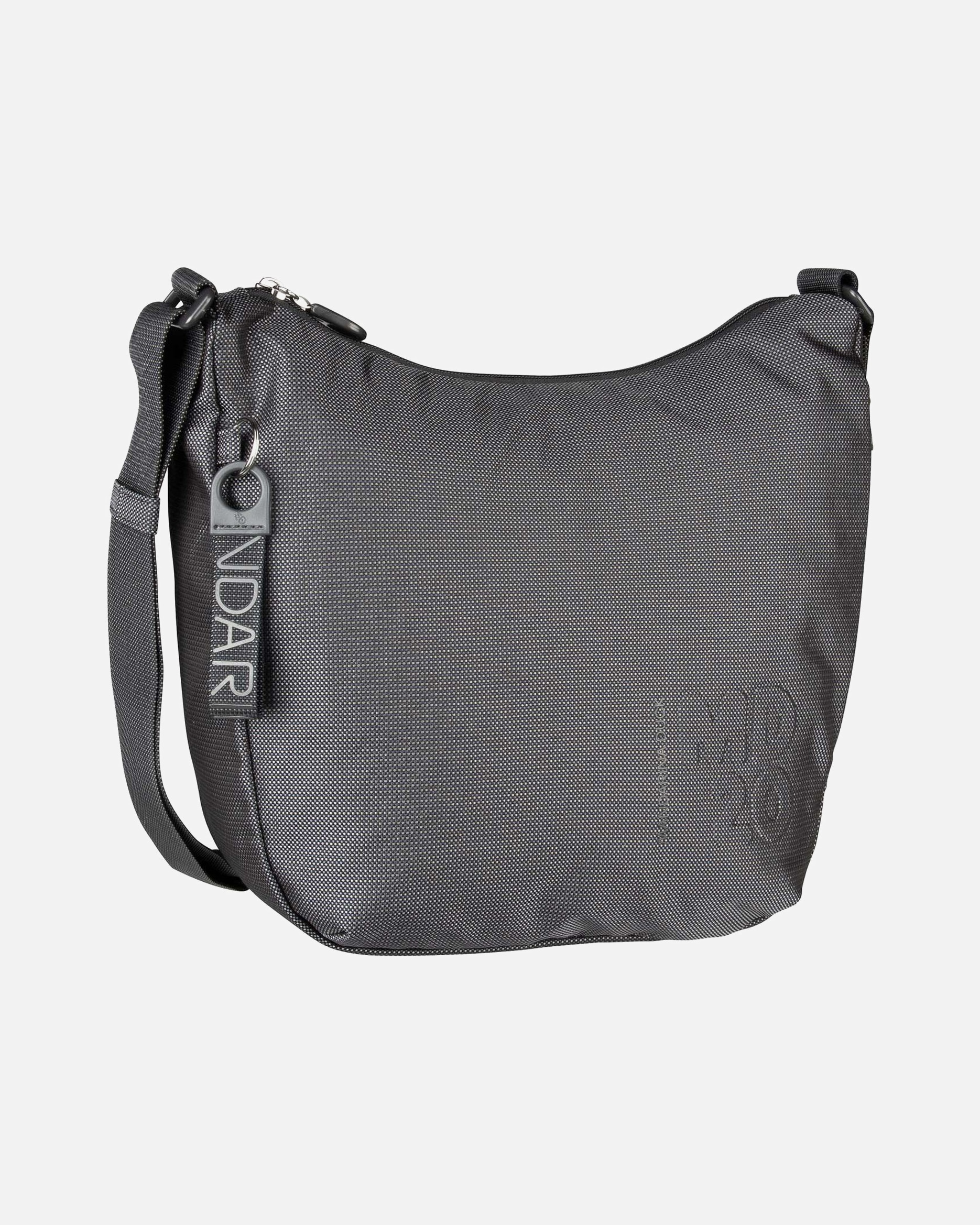 Handtasche für Weiblich Mandarina Duck Beuteltasche MD20 Hobo QMTV1 Steel