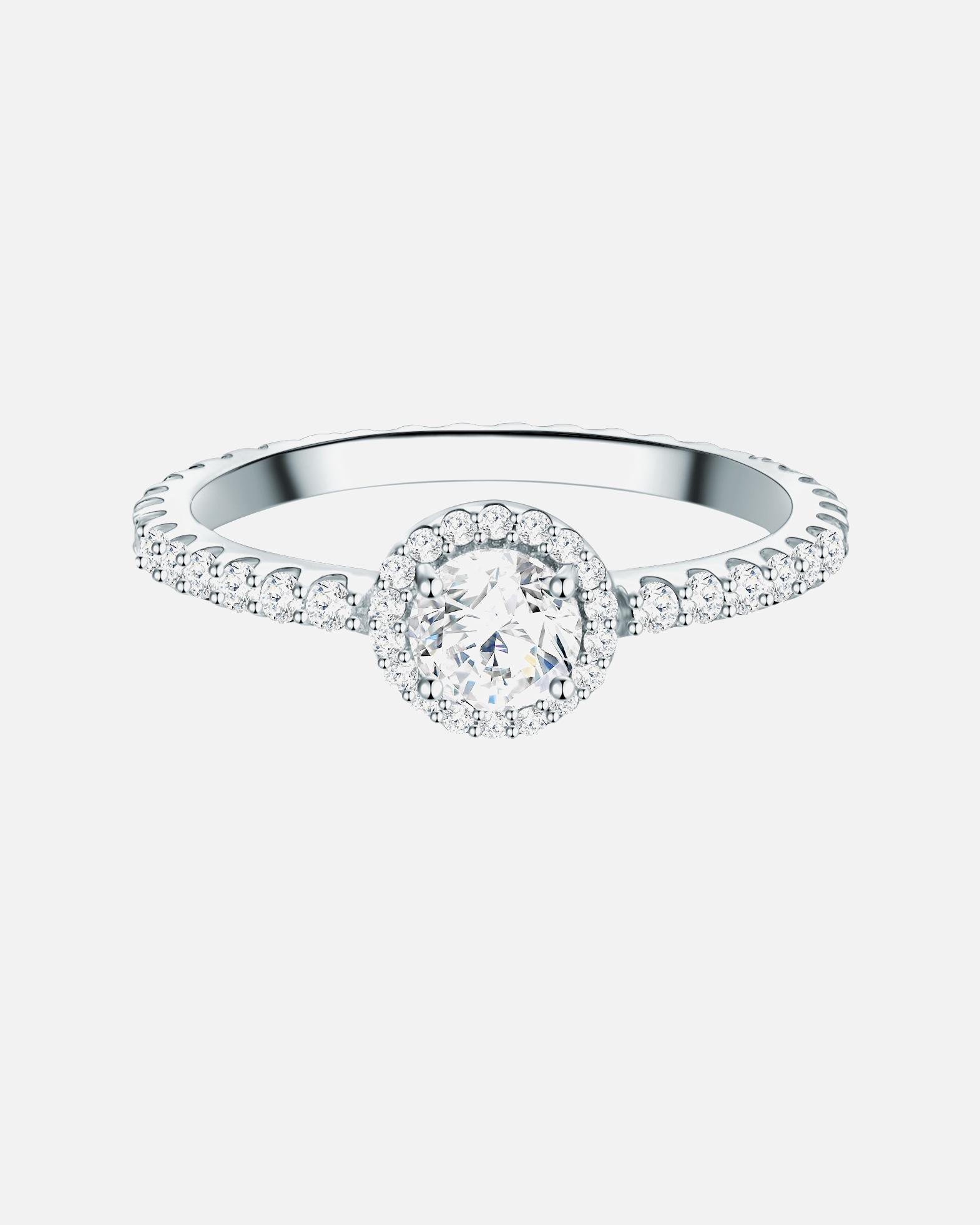 Ring für Weiblich Trilani Ring aus Sterling Silber in silber mit Zirkonia 56