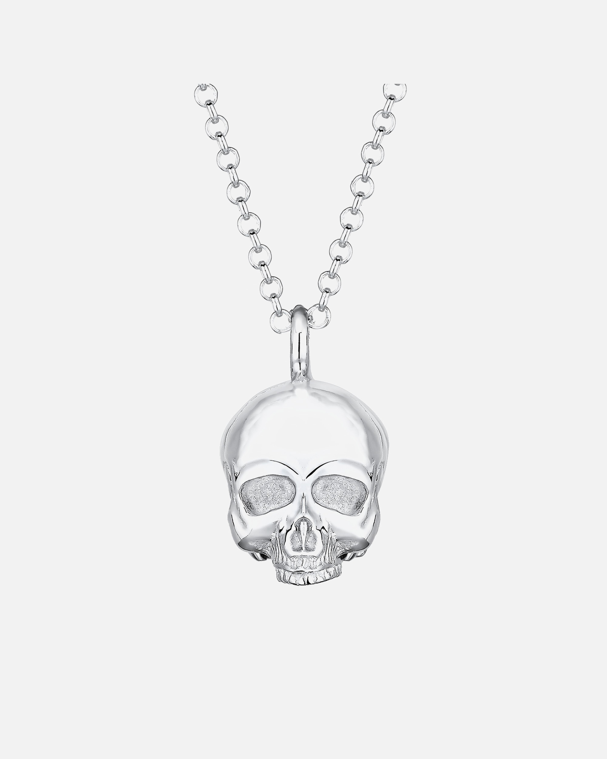Halskette für Männlich KUZZOI Totenkopf Schädel Gothic 925 Silber 1 Stück
