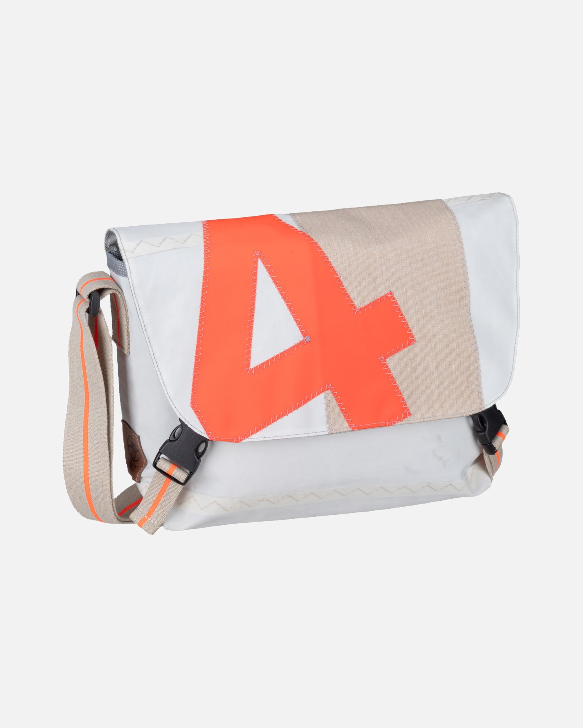 Umhängetasche für Unisex 360Grad Umhängetasche Törn Weiss/Sand/Zahl Orange