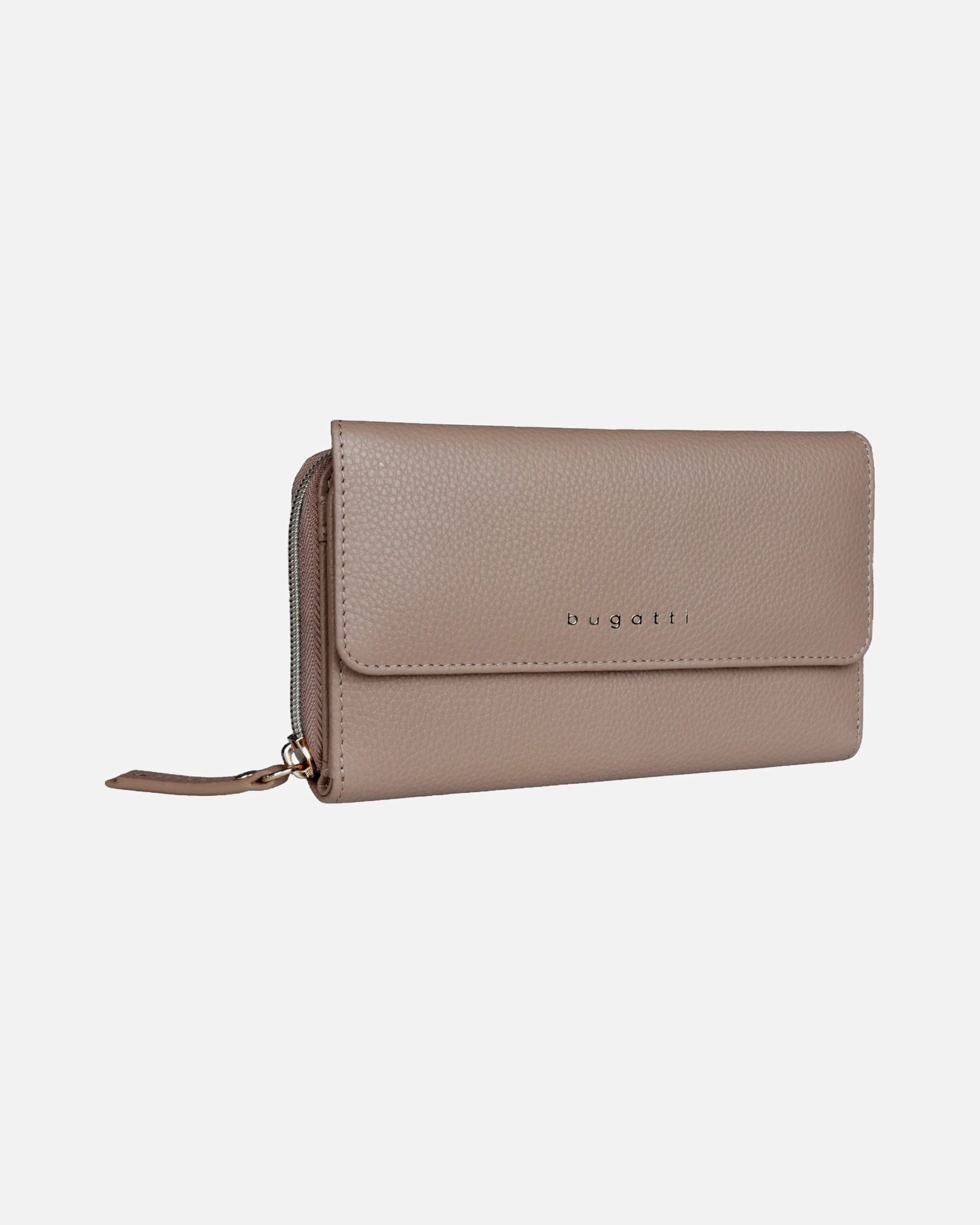 Portemonnaie für Weiblich Bugatti Geldbörse Emilia Ladies Long Wallet With Flap sand