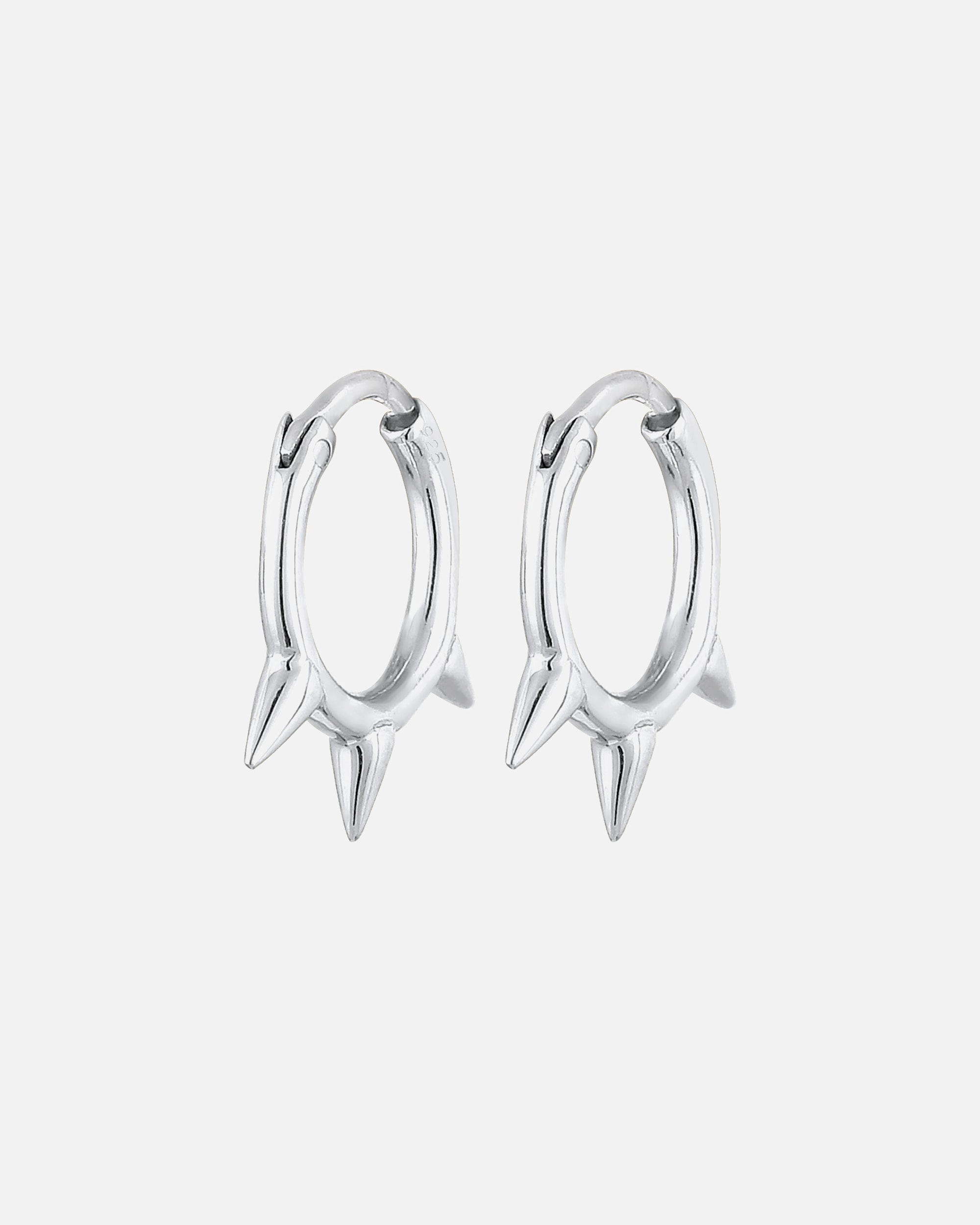 Ohrringe für Weiblich Elli Creolen Spikes Trend Must-Have Blogger 925 Silber 1 Stück