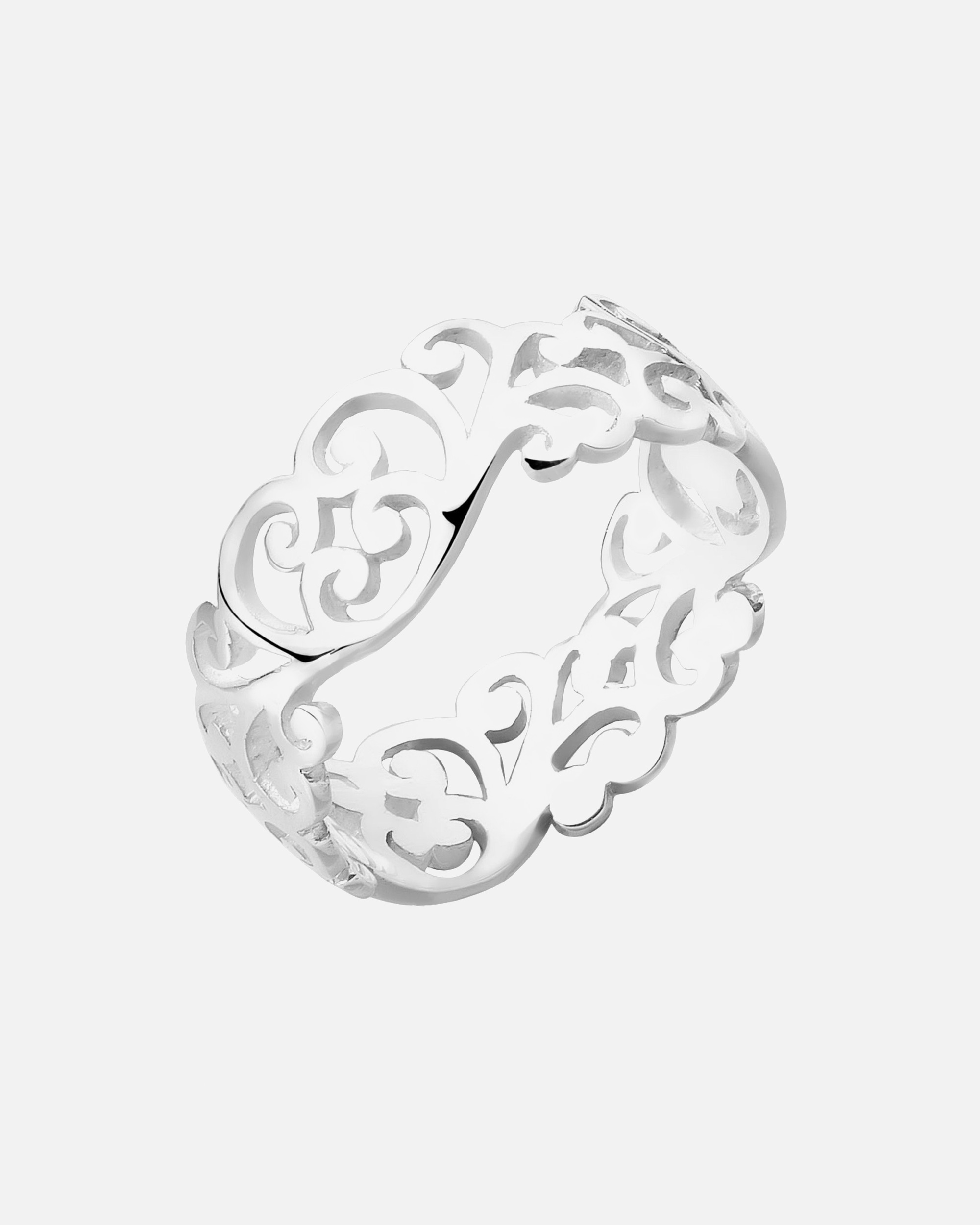 Ring für Weiblich Elli Ornament Cut Out Blätter 925 Silber 56