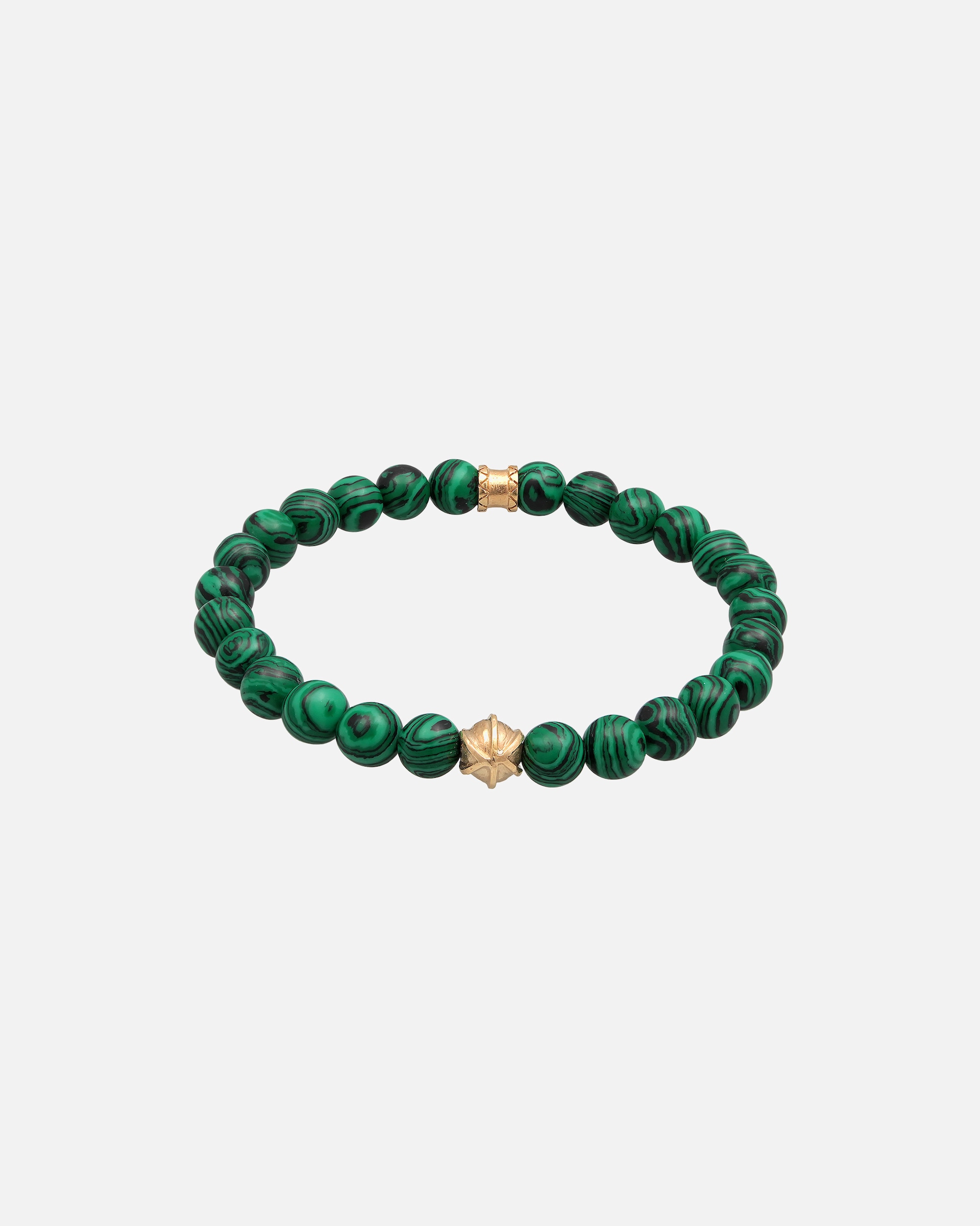 Armband für Männlich KUZZOI synthetischer Malachit Look 925er Silber Oxidiert 1 Stück