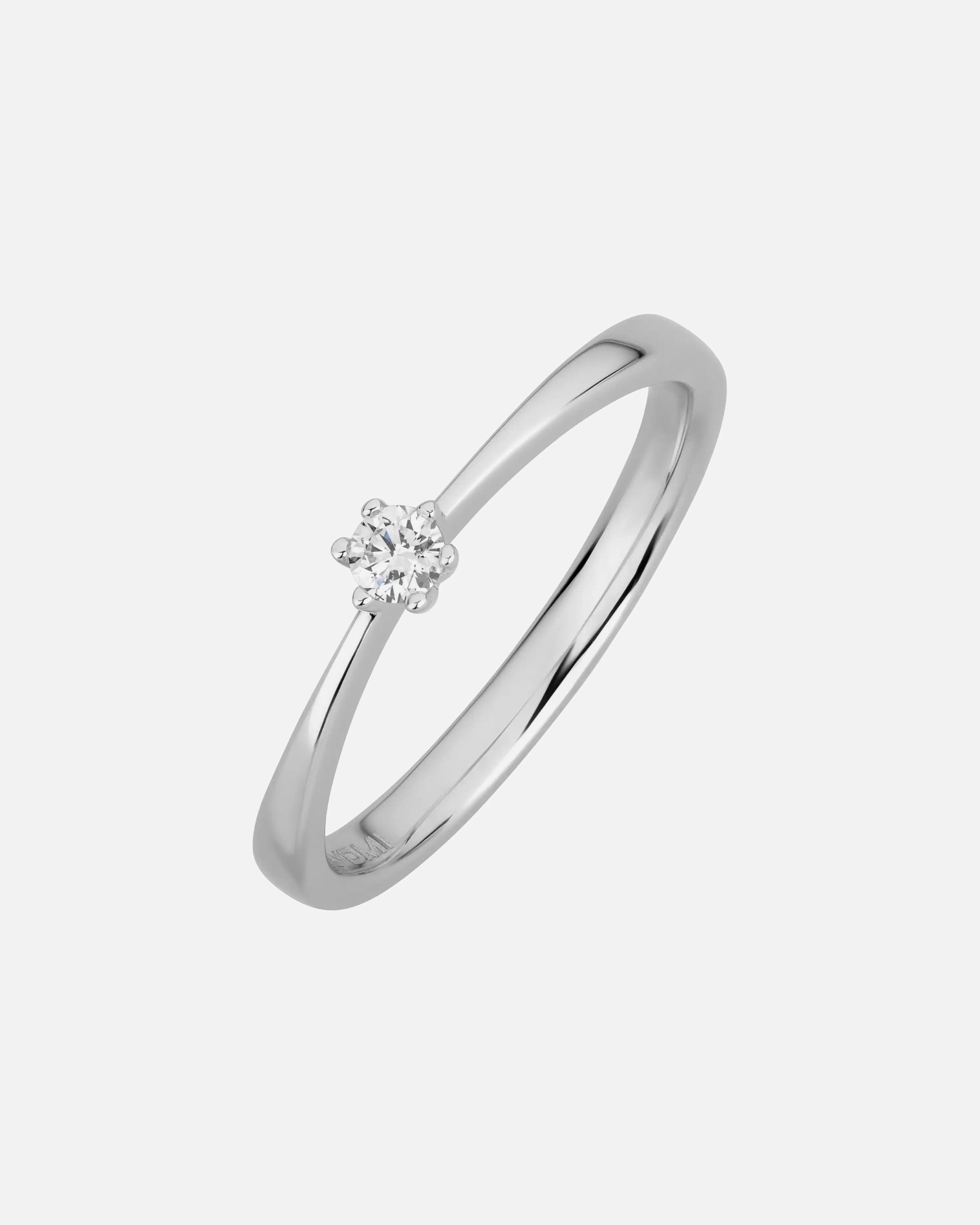 Ring für Weiblich Lyomi Default Brand Line Ring 585/- Gold Diamant Lab Grown weiß 0,10ct. 060 (19,1)