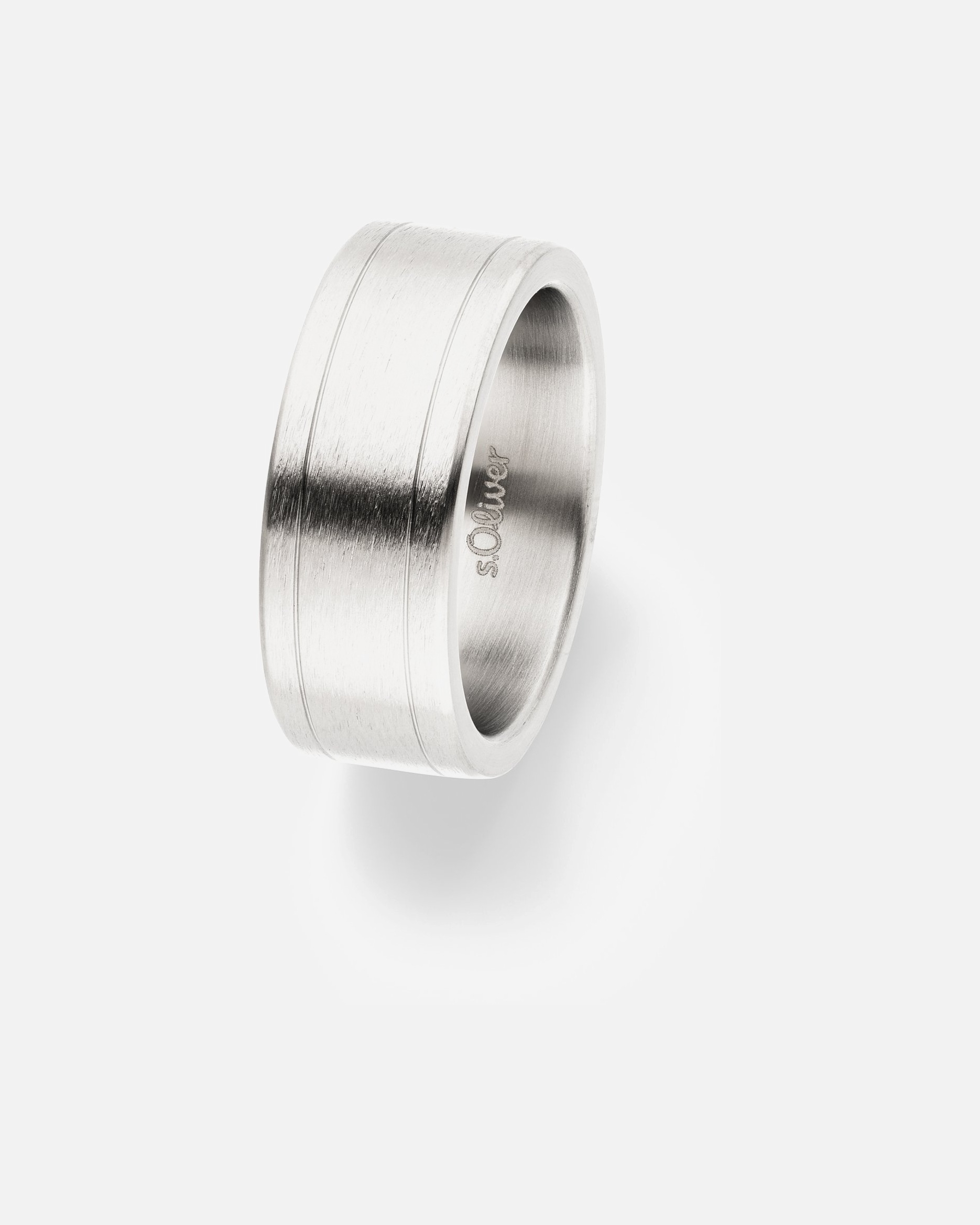 Ring für Männlich s.Oliver Herrenring Edelstahl 62