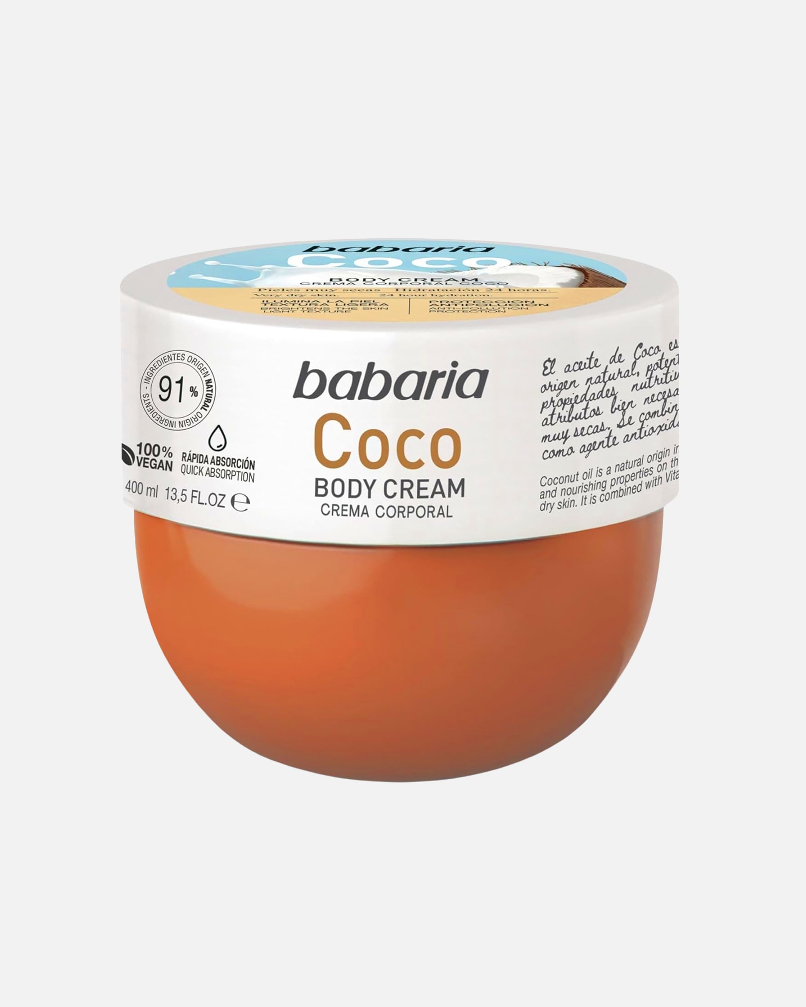 Körpercreme für Weiblich Babaria COCO-Körpercreme 400 ml
