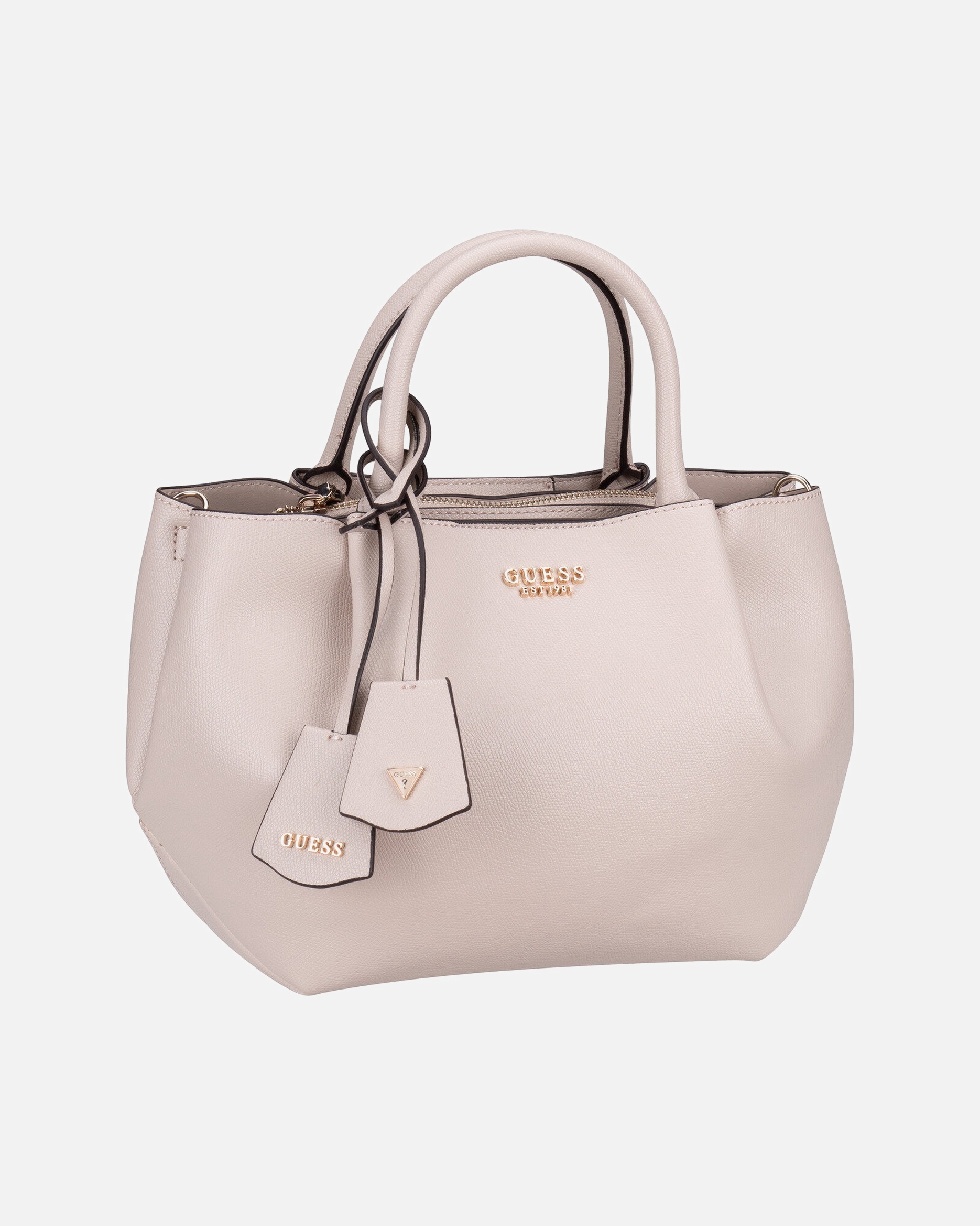 Handtasche für Weiblich GUESS Handtasche Amorette Girlfriend SAT Light Taupe