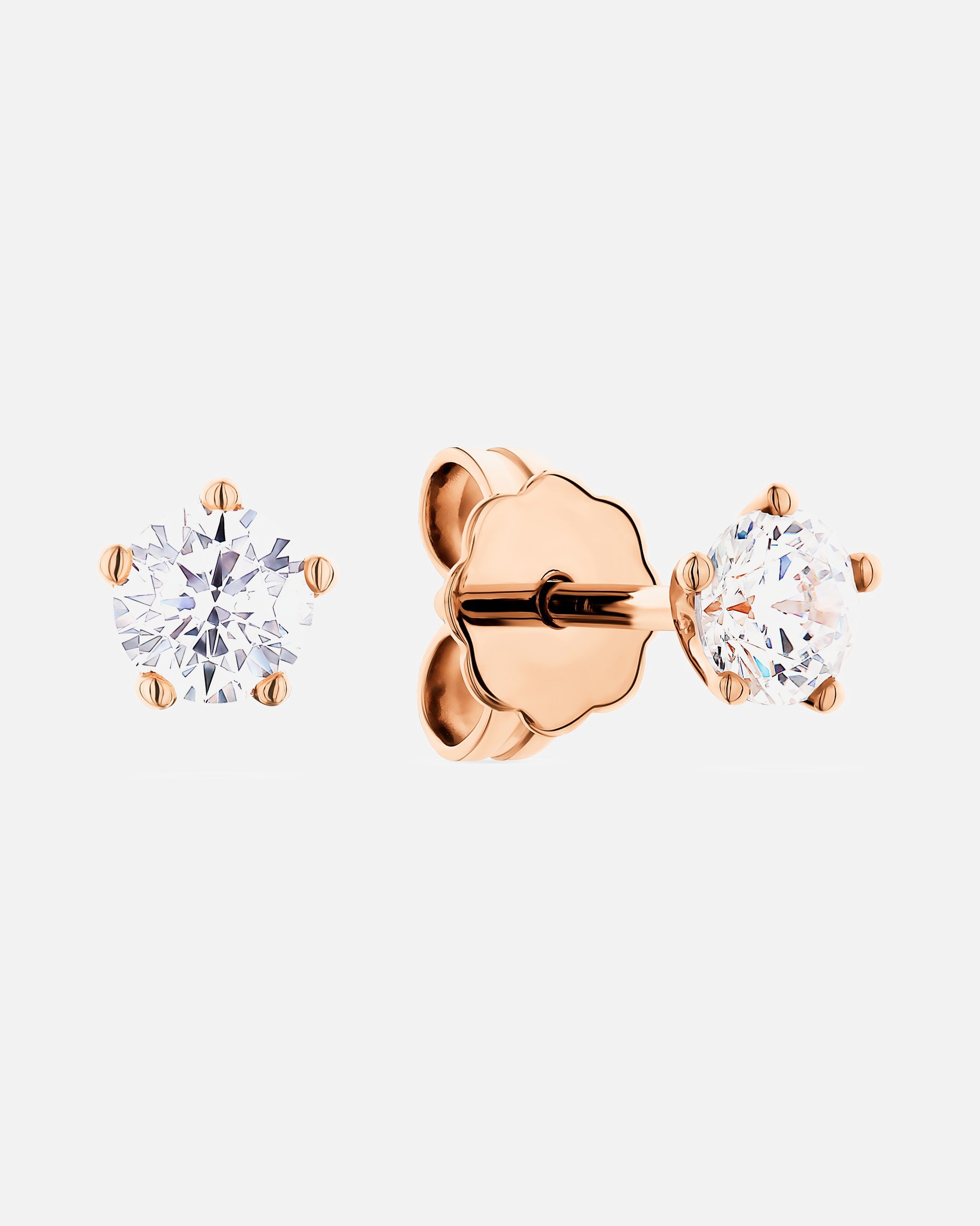 Ohrringe für Weiblich CHRIST Ohrstecker 750er Roségold 1 Stück