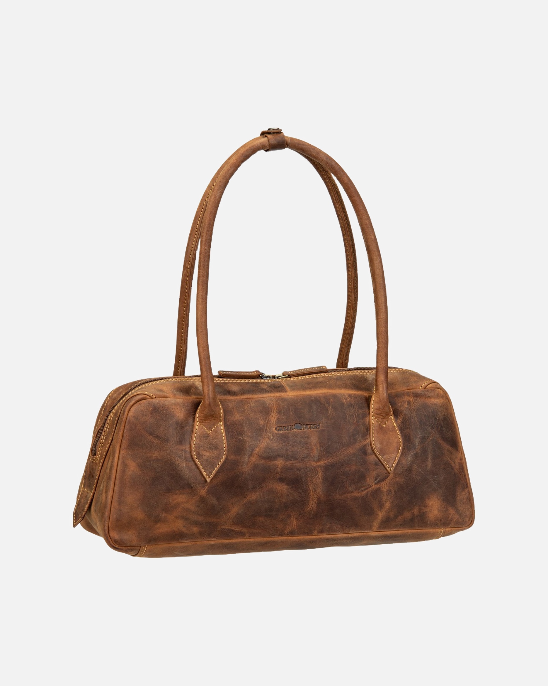 Handtasche für Weiblich Greenburry Anderes Vintage East/West Umhängetasche braun